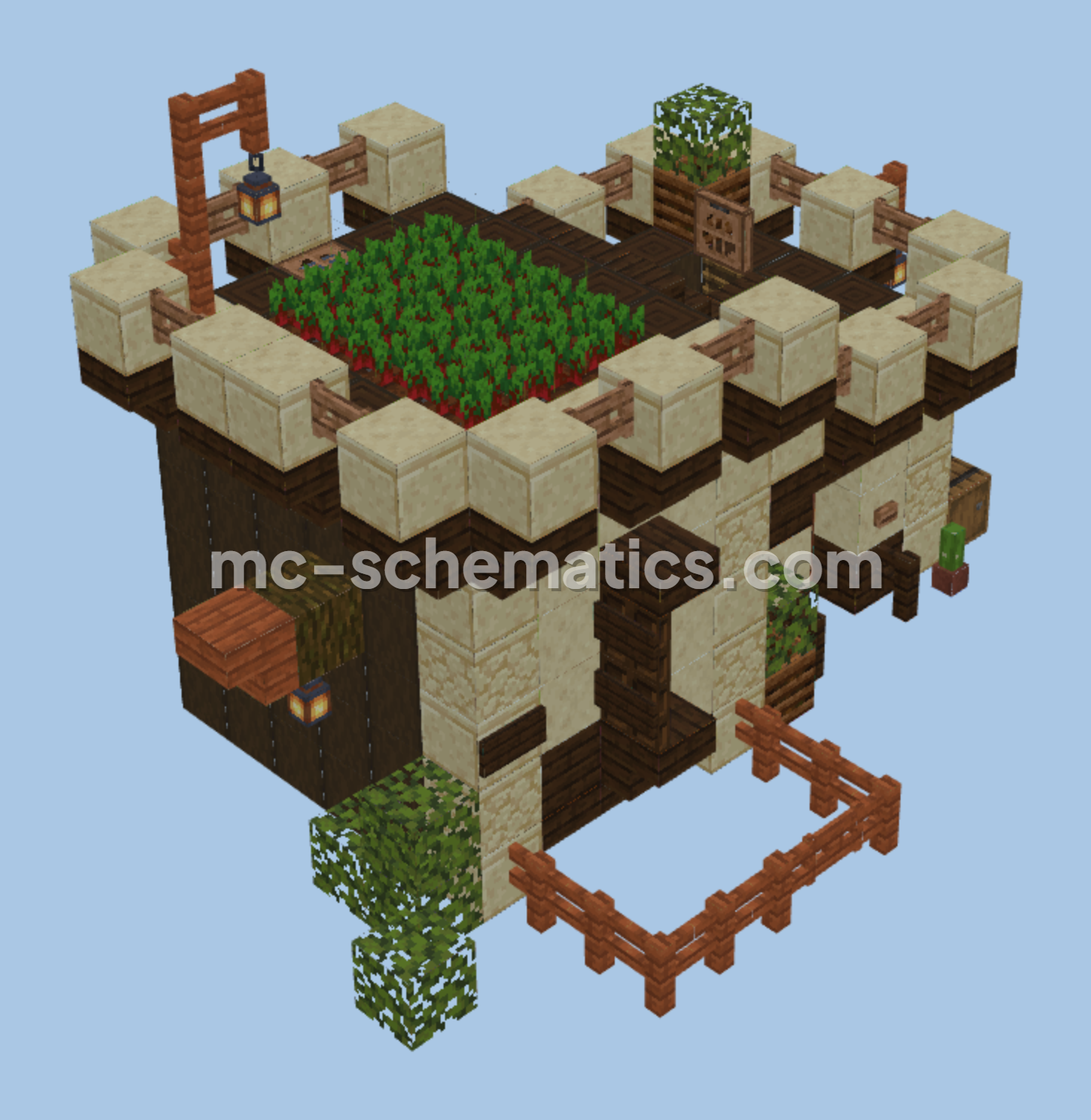 Desert Starter House Minecraft schematic preview