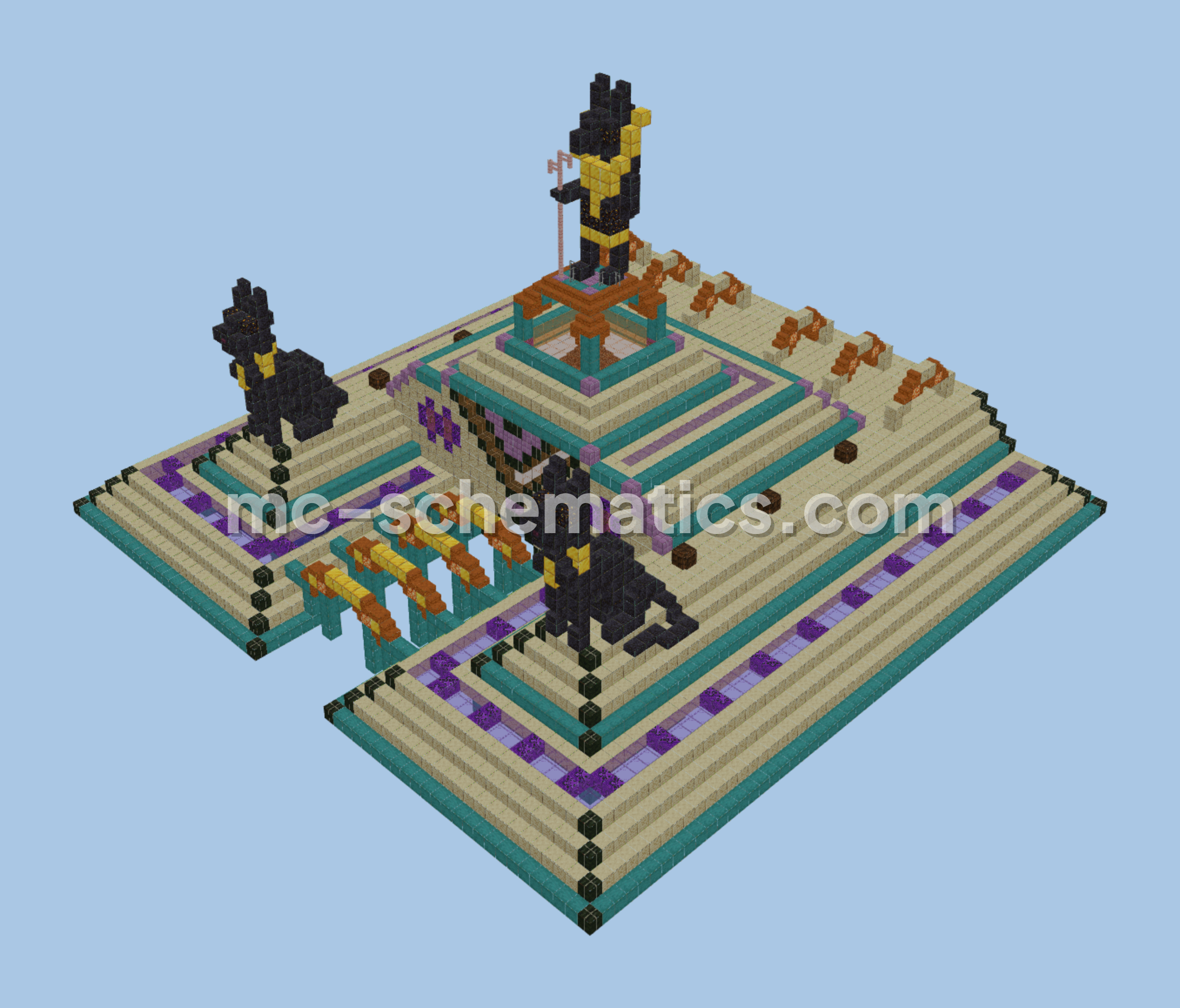 Desert Temple Riches Minecraft schematic preview