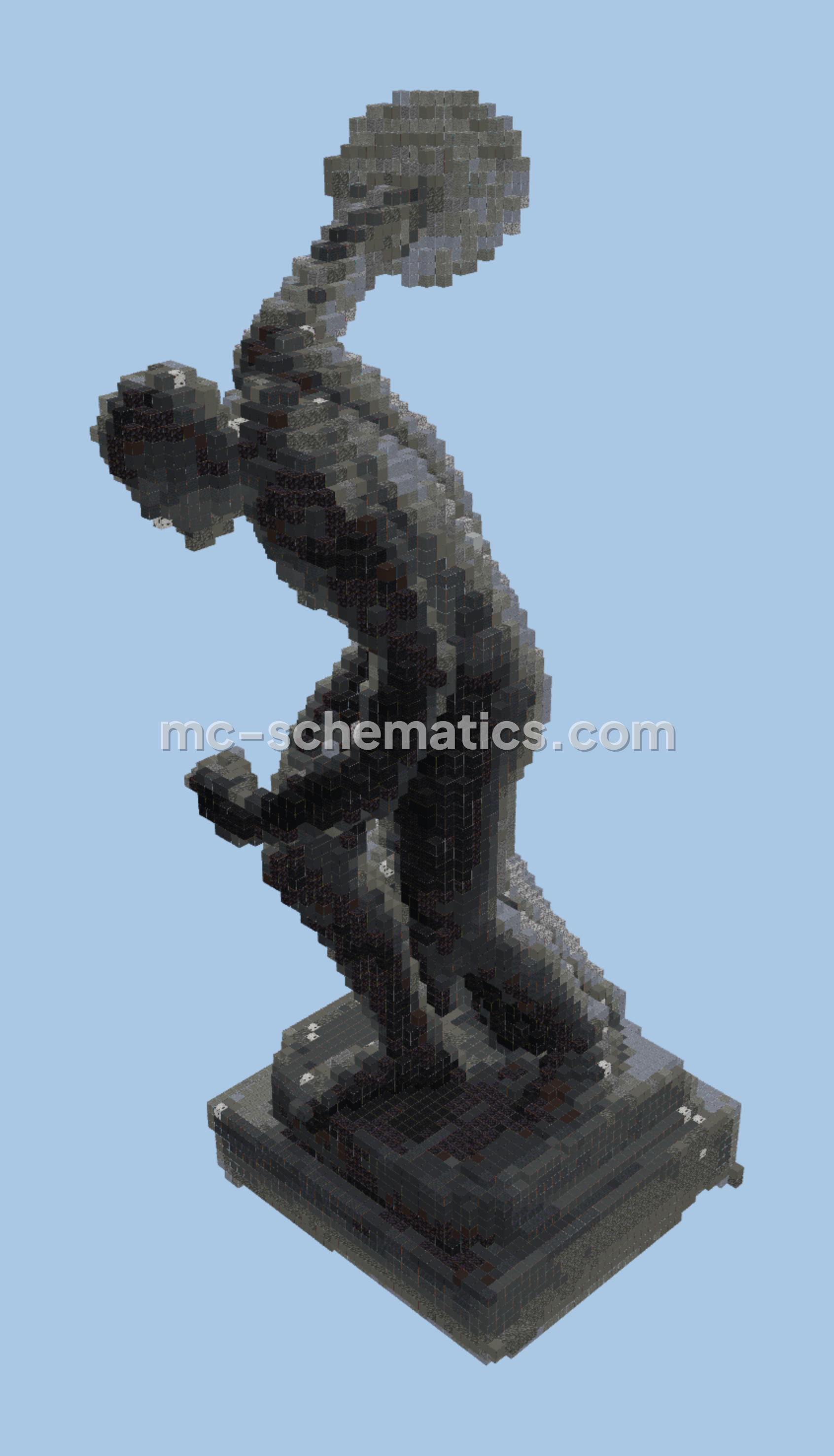 Discobolus Statue Minecraft schematic preview