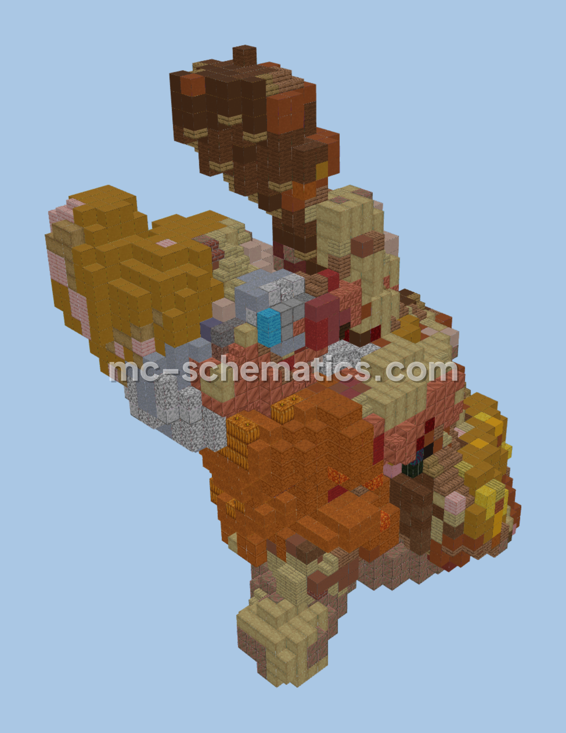 Doc From Snow White And The Seven Dwarfs Statue Minecraft schematic