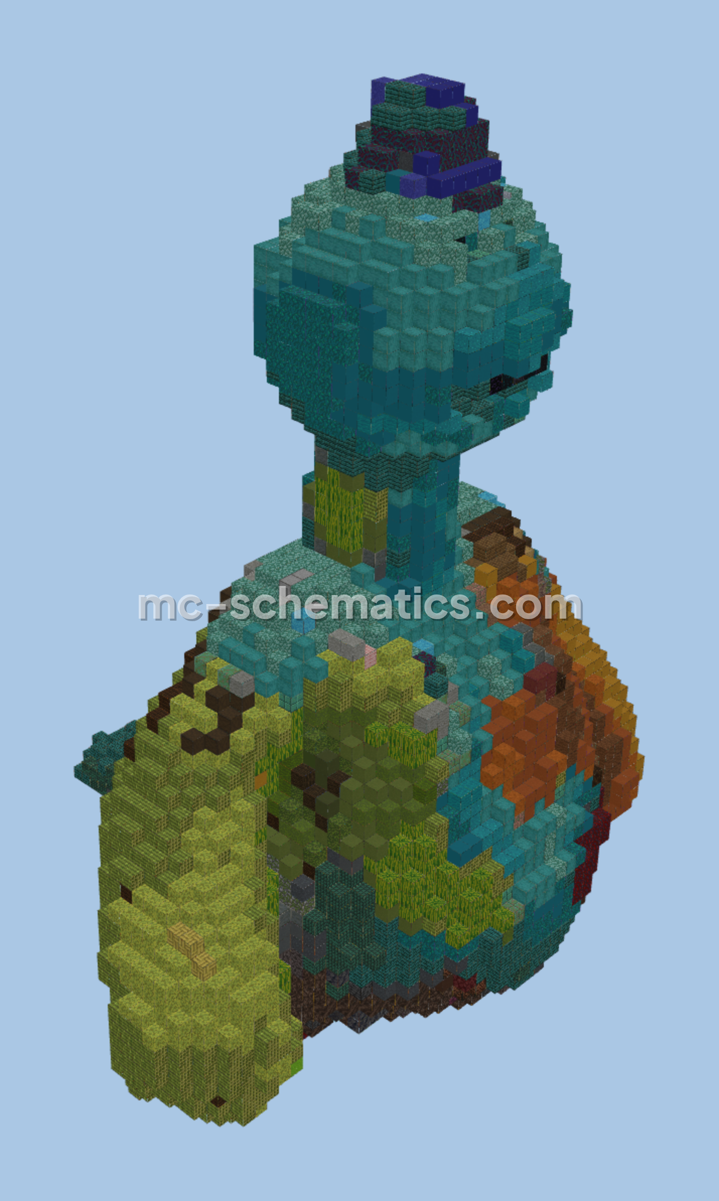 Doey the Doughman Building Minecraft schematic preview