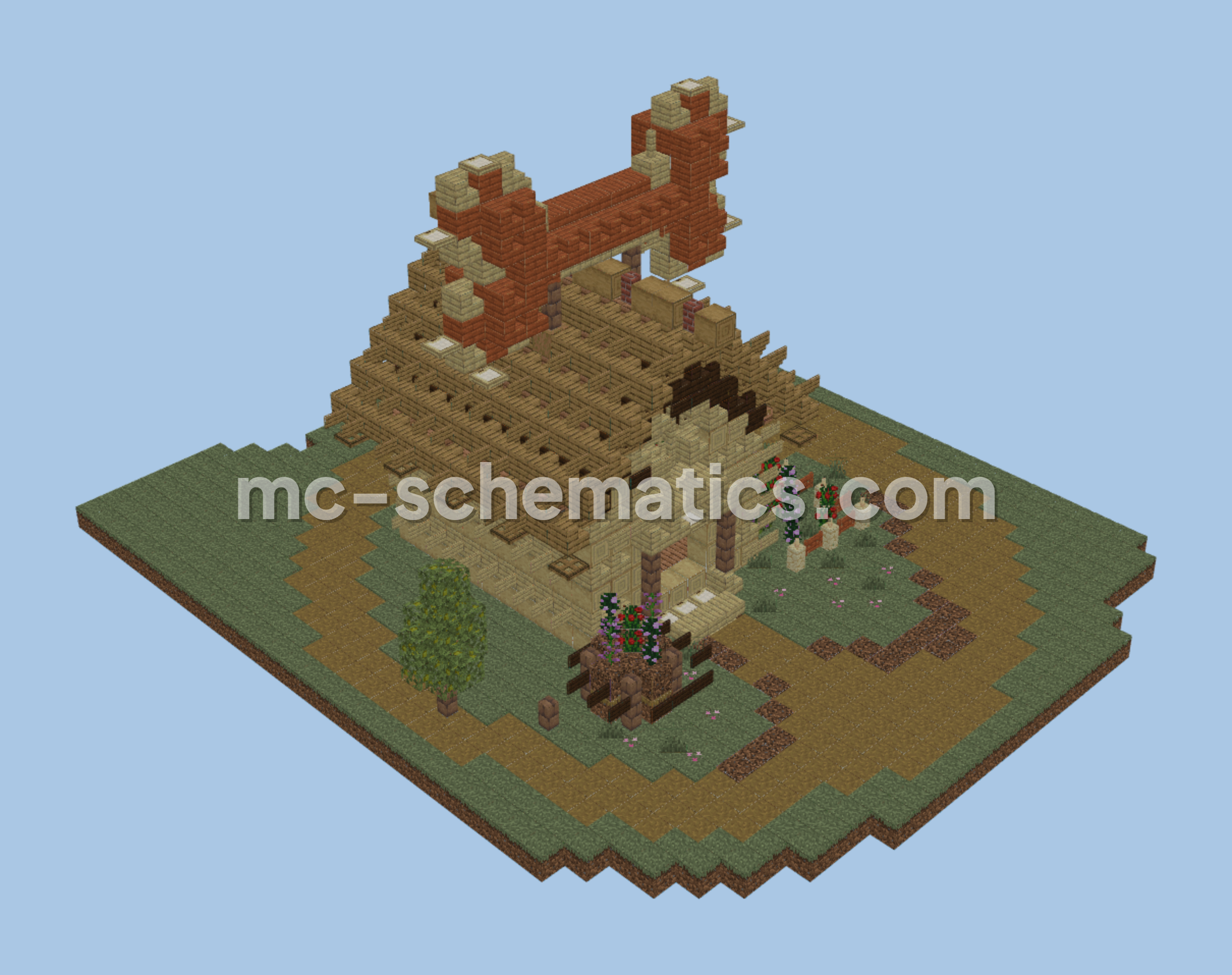Dog House and Bone Minecraft schematic preview