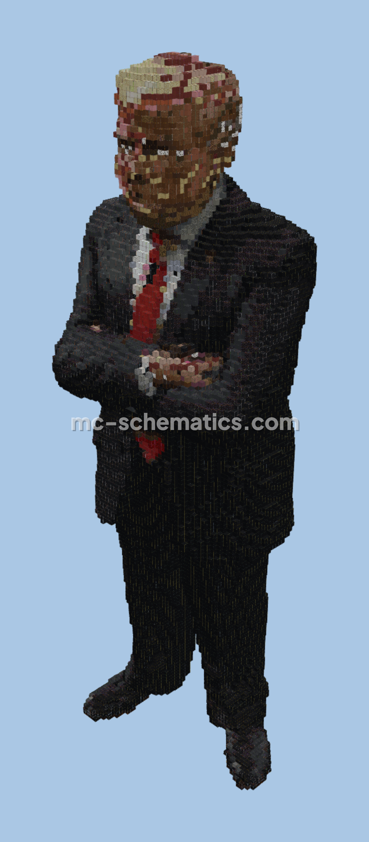 Donald Trump Statue Minecraft schematic preview