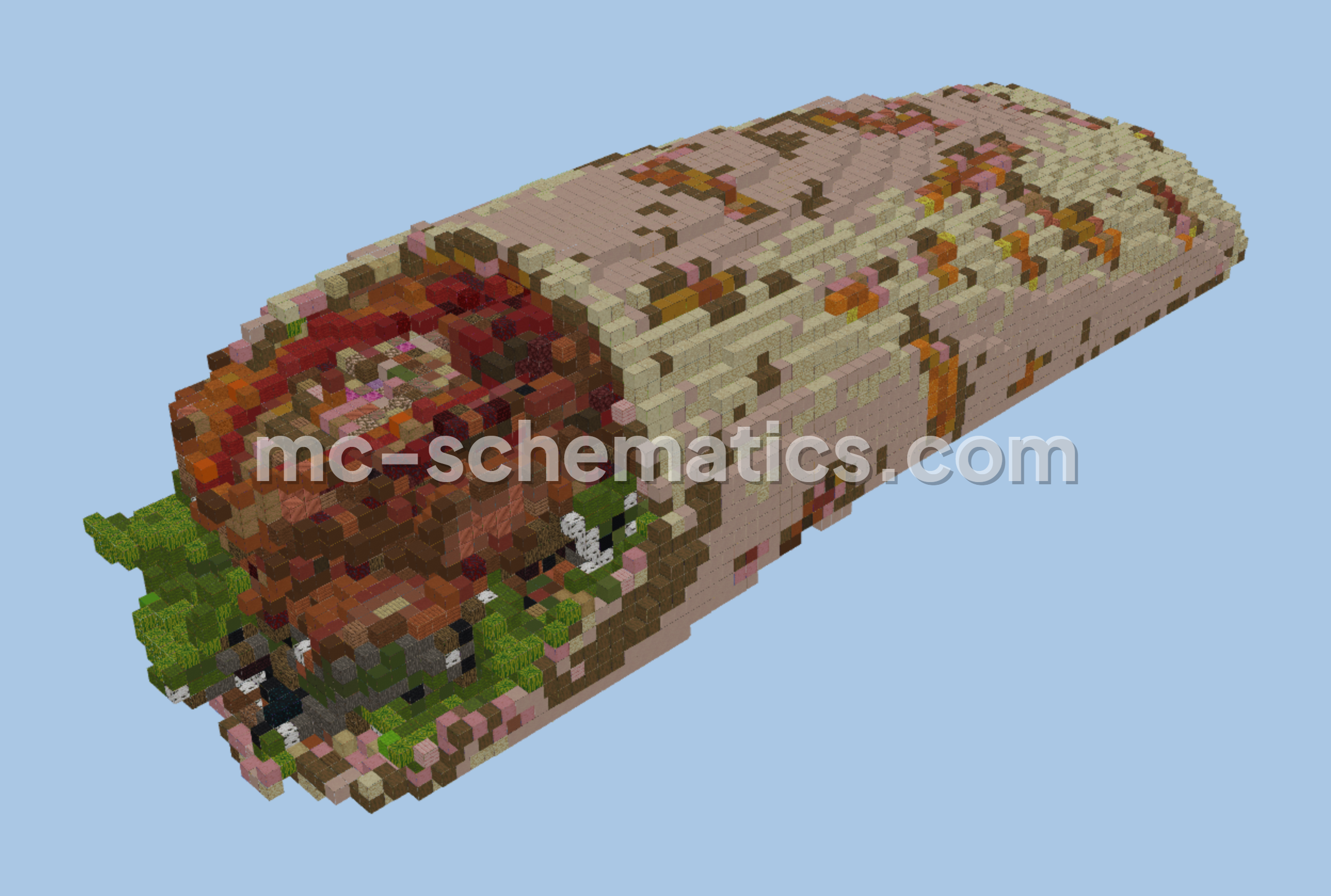 Doner Kebab Structure Minecraft schematic preview