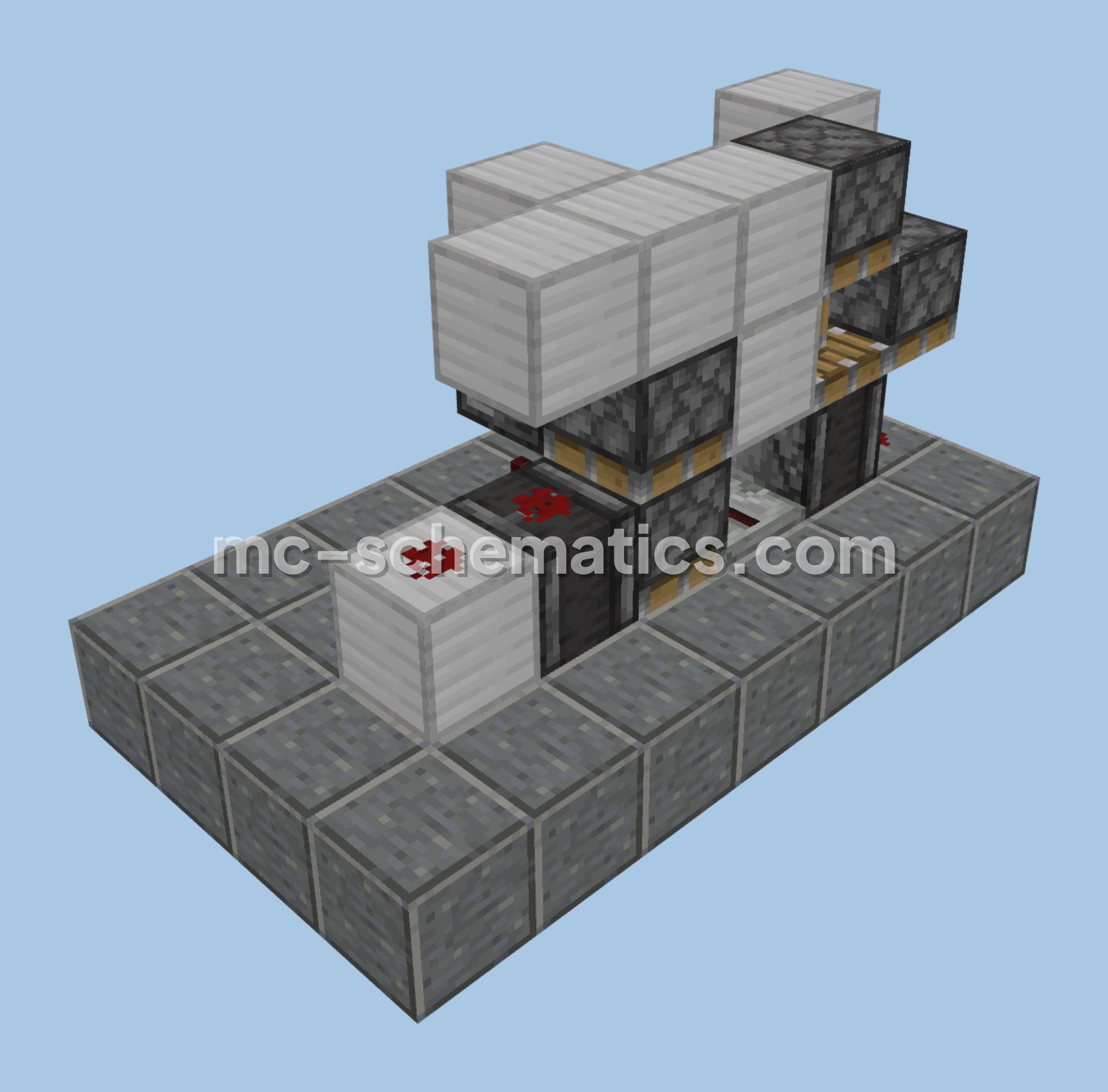 Double Piston Extender Minecraft schematic preview
