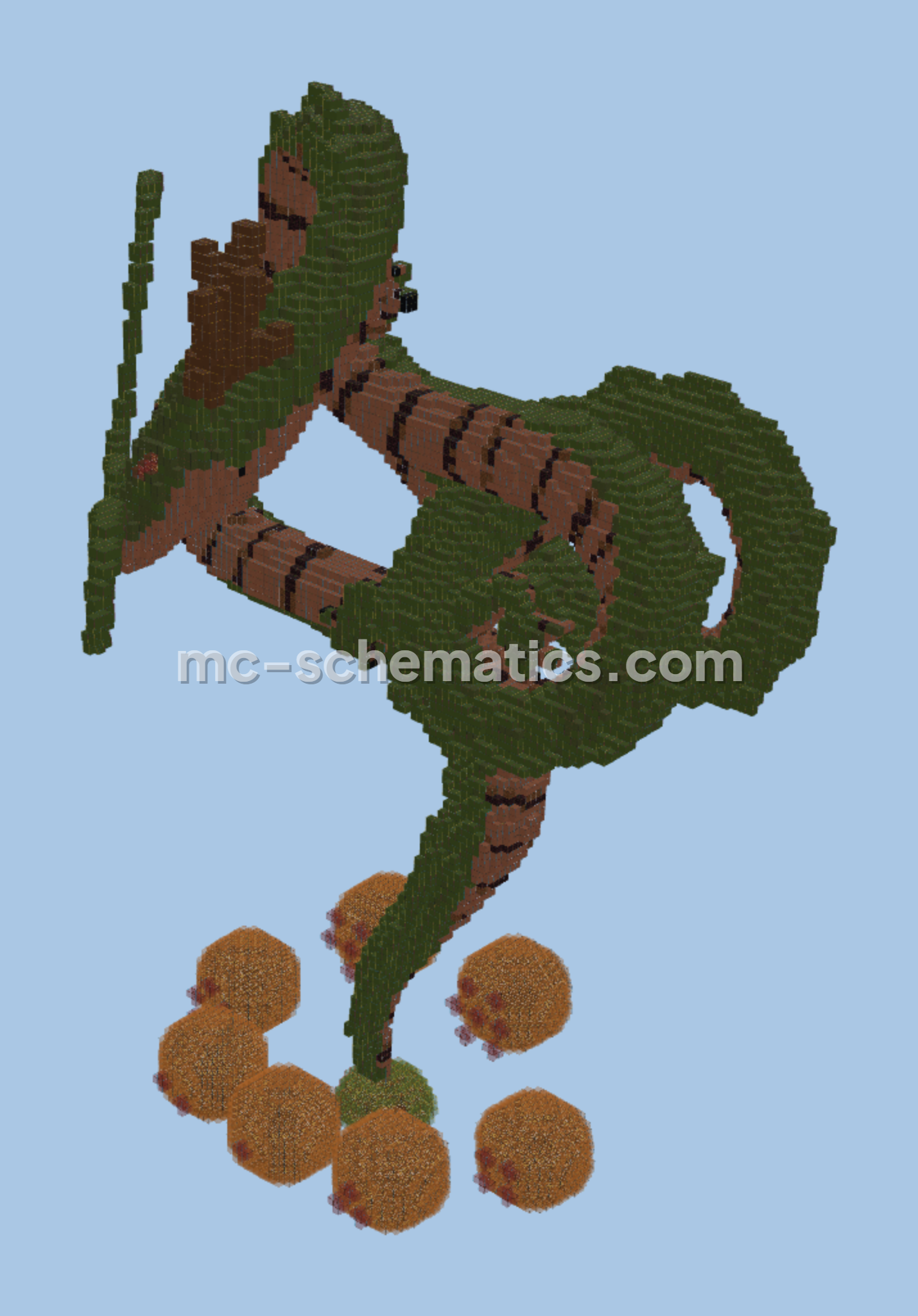 Dragon Ball Shenron Minecraft Statue Build Minecraft schematic