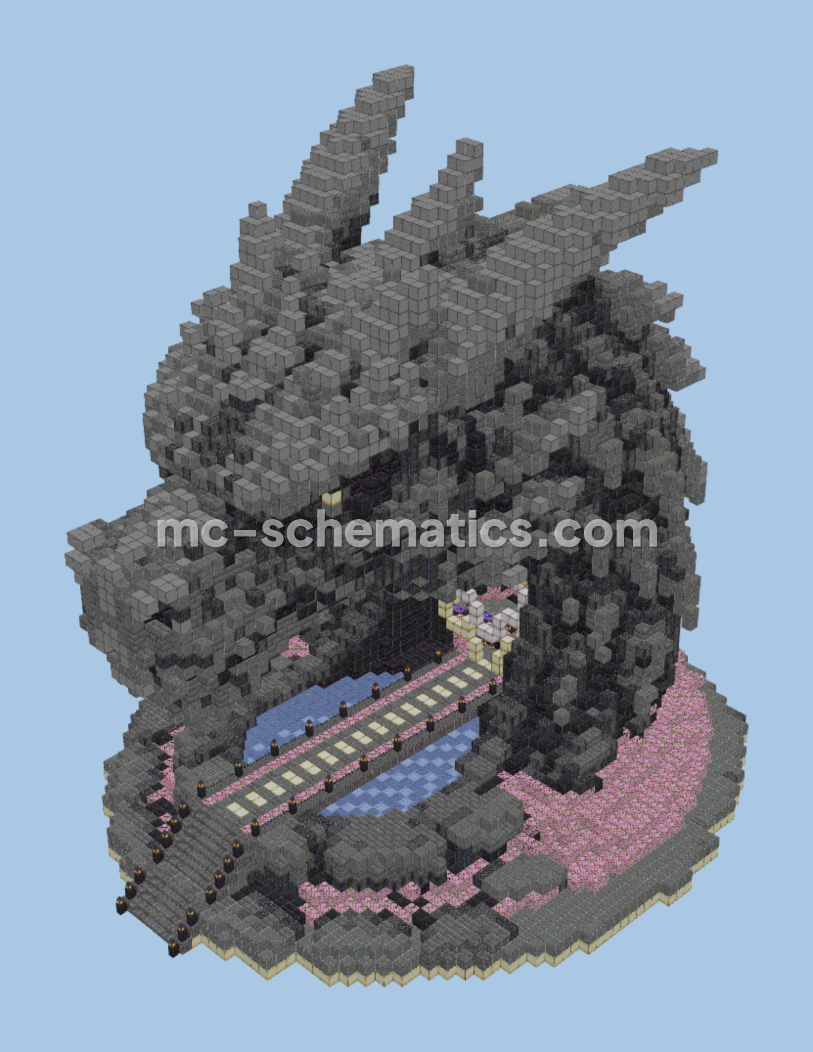 Dragon Portal Structure Minecraft schematic preview