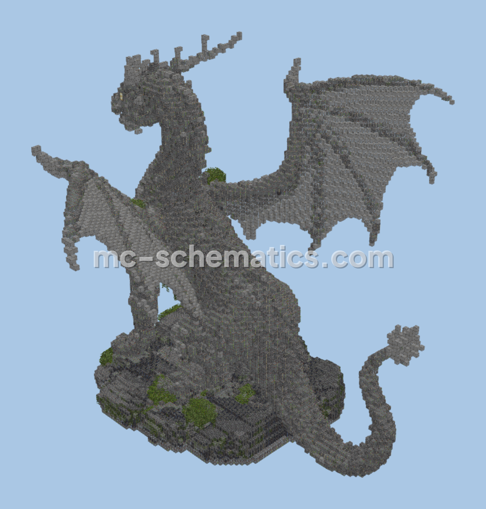 Dragon Structure Minecraft schematic preview