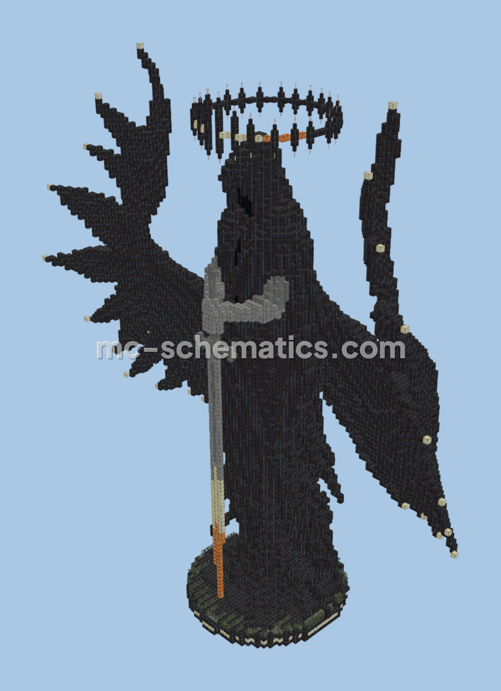 Dressing the Silence Statue Minecraft schematic preview