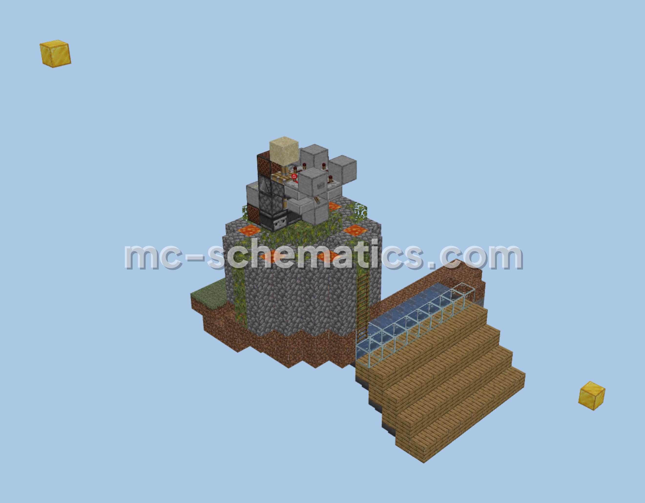 Automatic Cobblestone Generator Design Minecraft schematic
