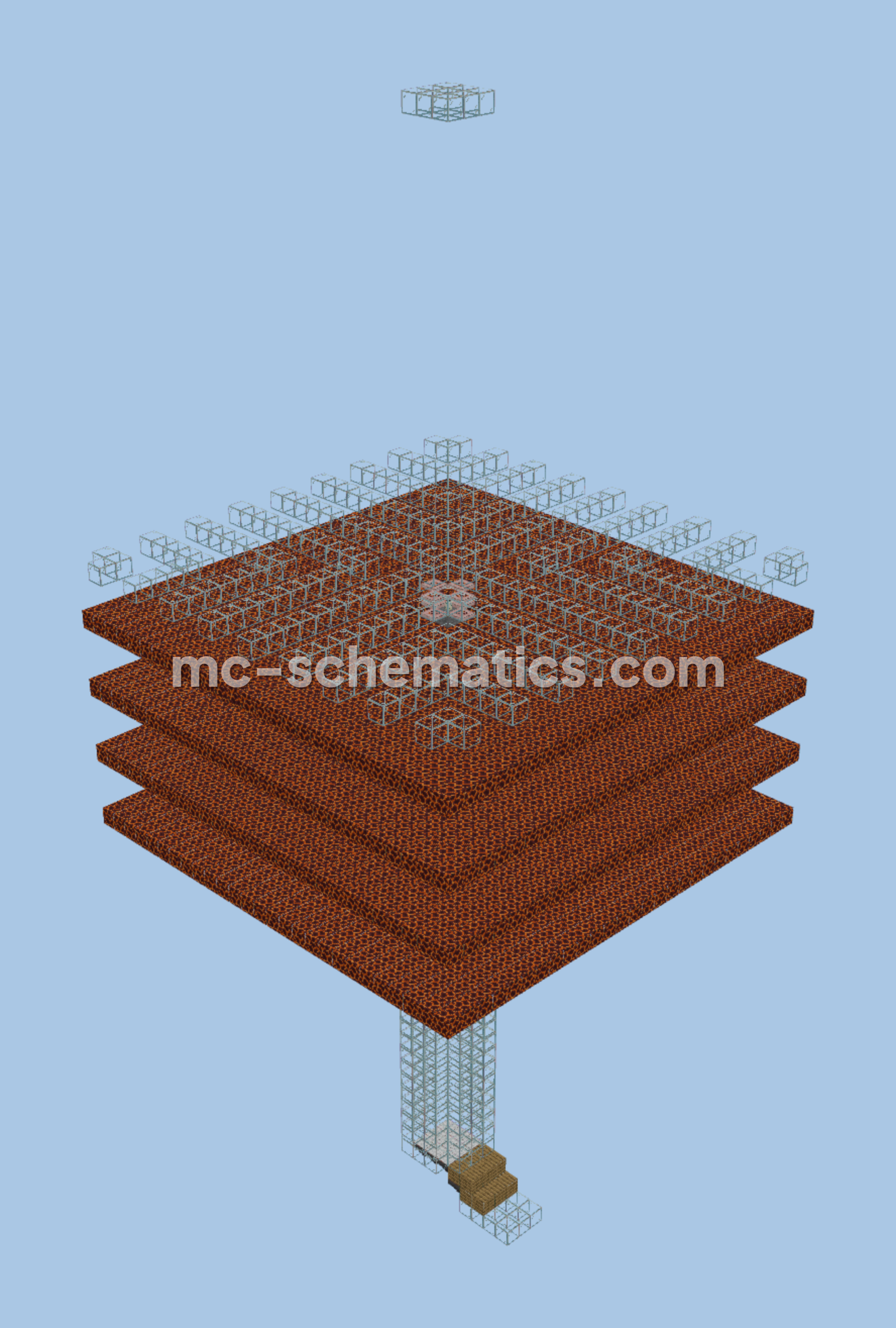 Easy Gold Farm Schematic Minecraft schematic preview