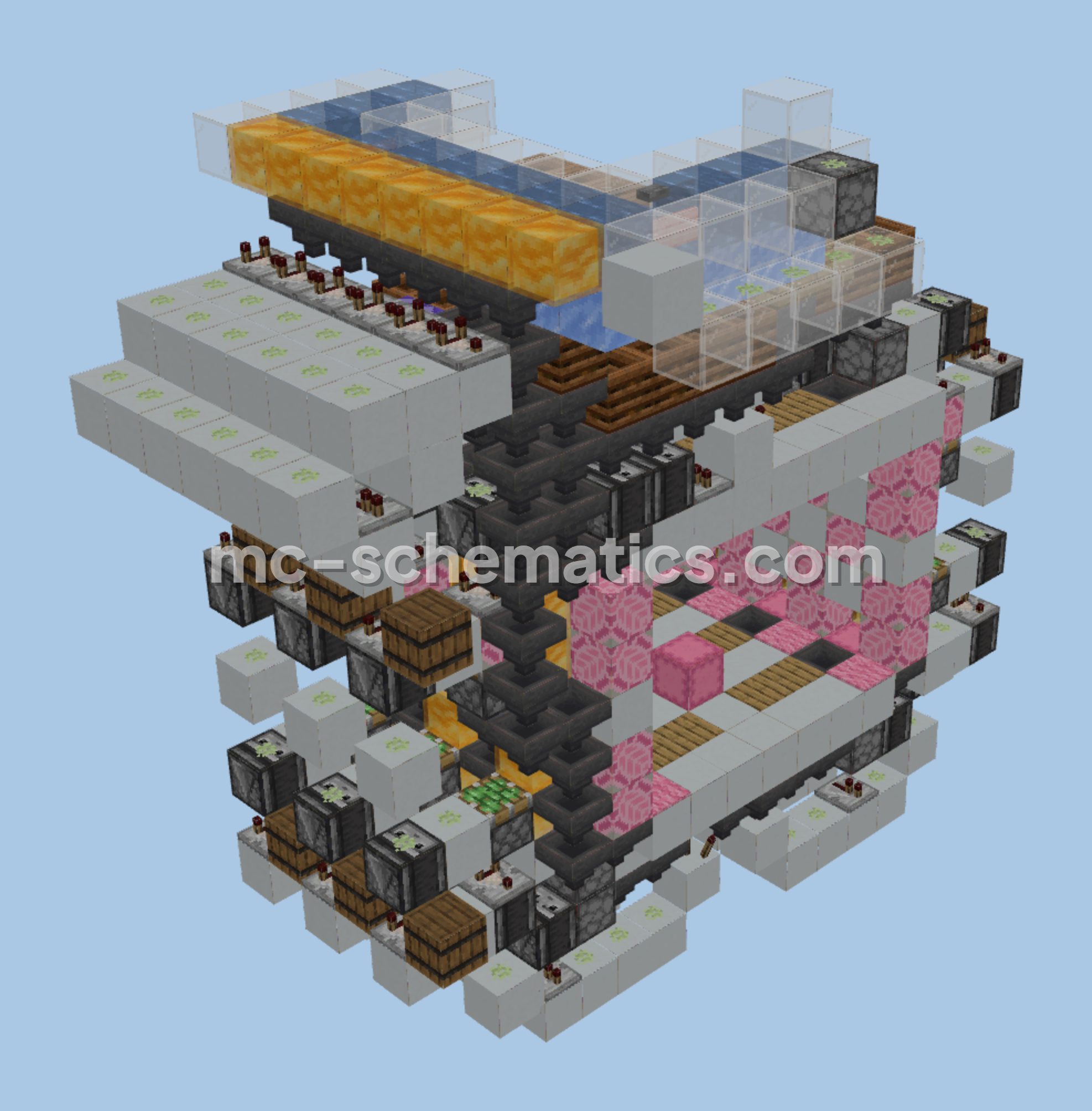 Economic Bulk Storage System Minecraft schematic preview