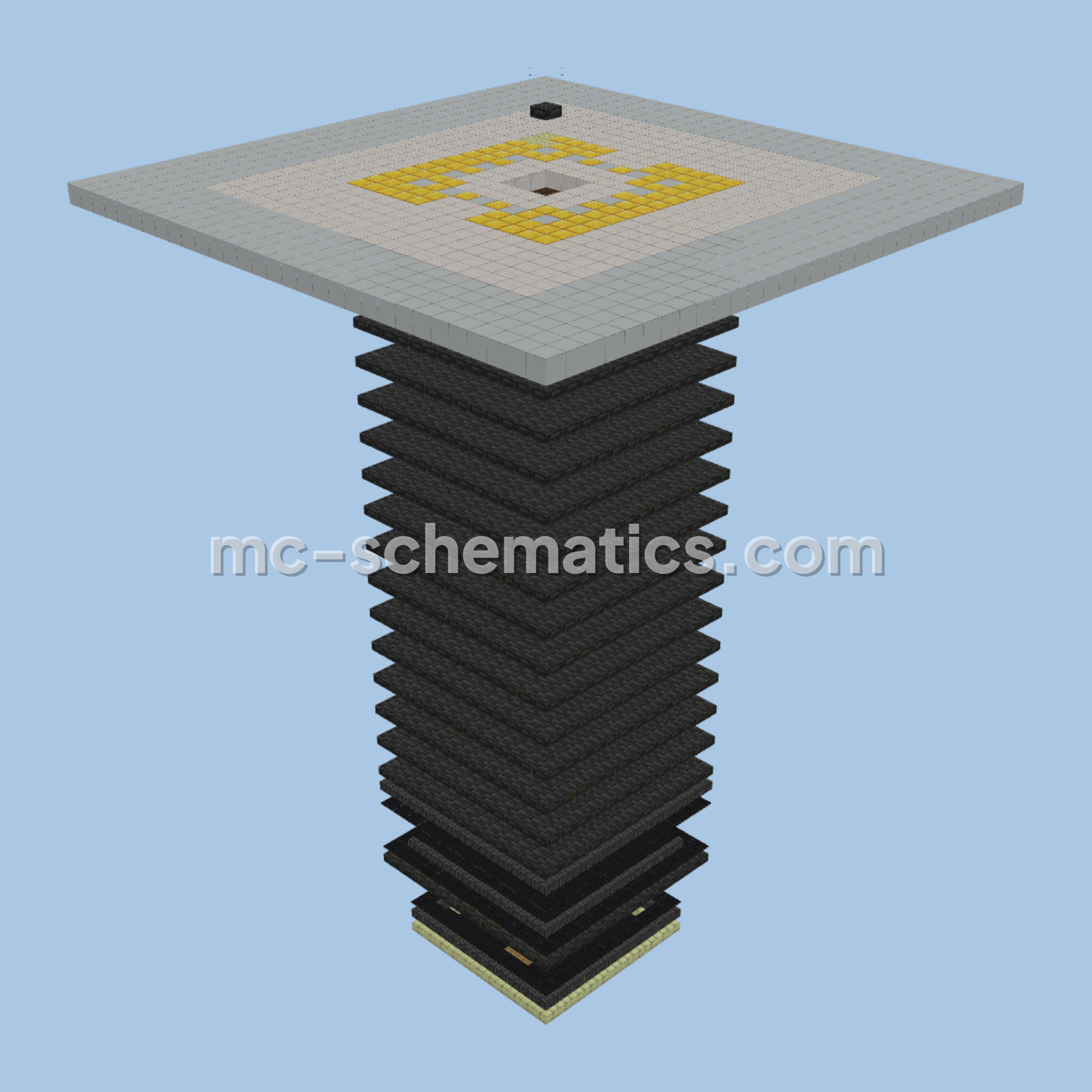 Efficient Enderman Farm for Enderpearls Minecraft schematic preview