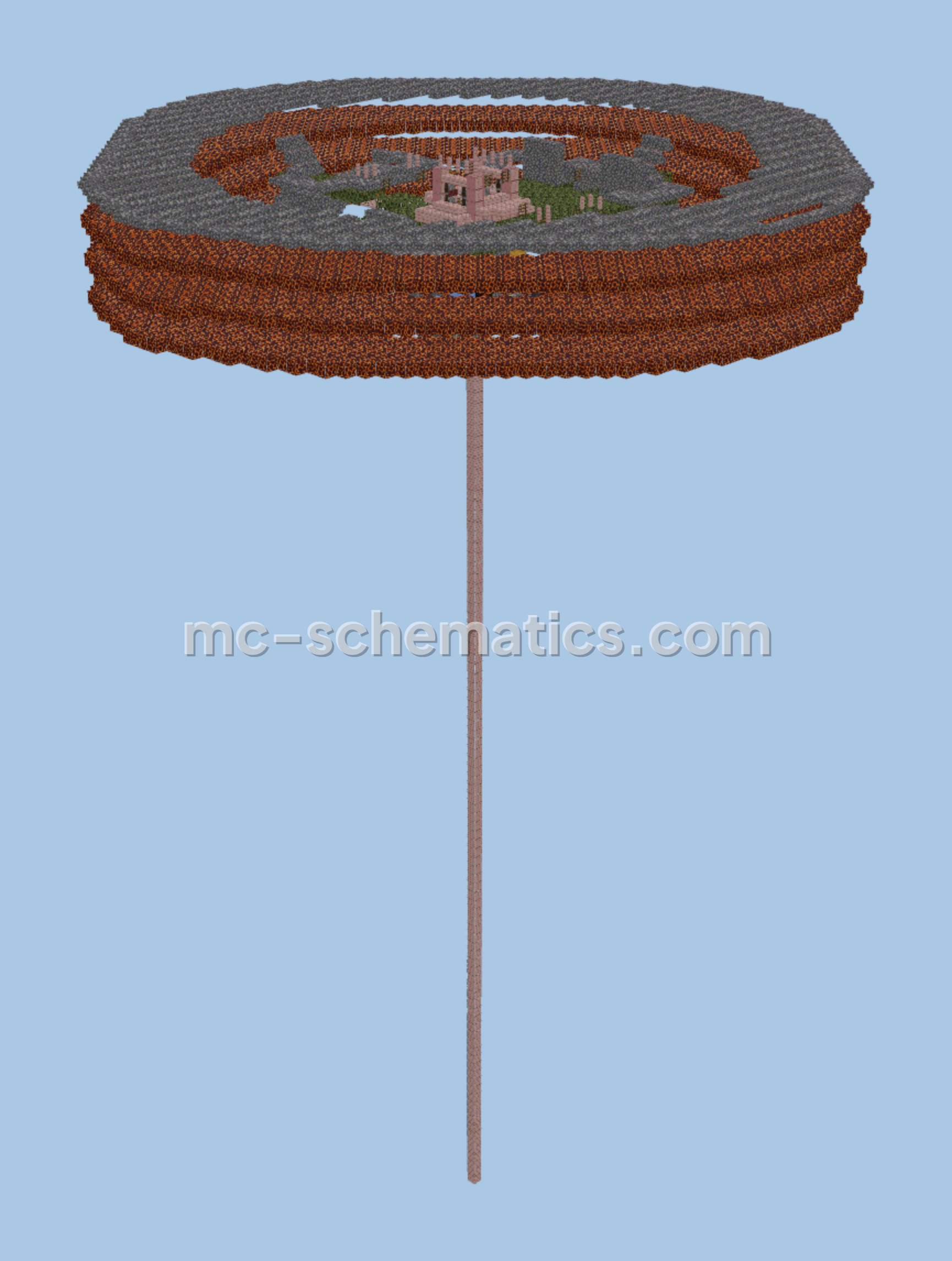Efficient Gold and XP Farm Minecraft schematic preview