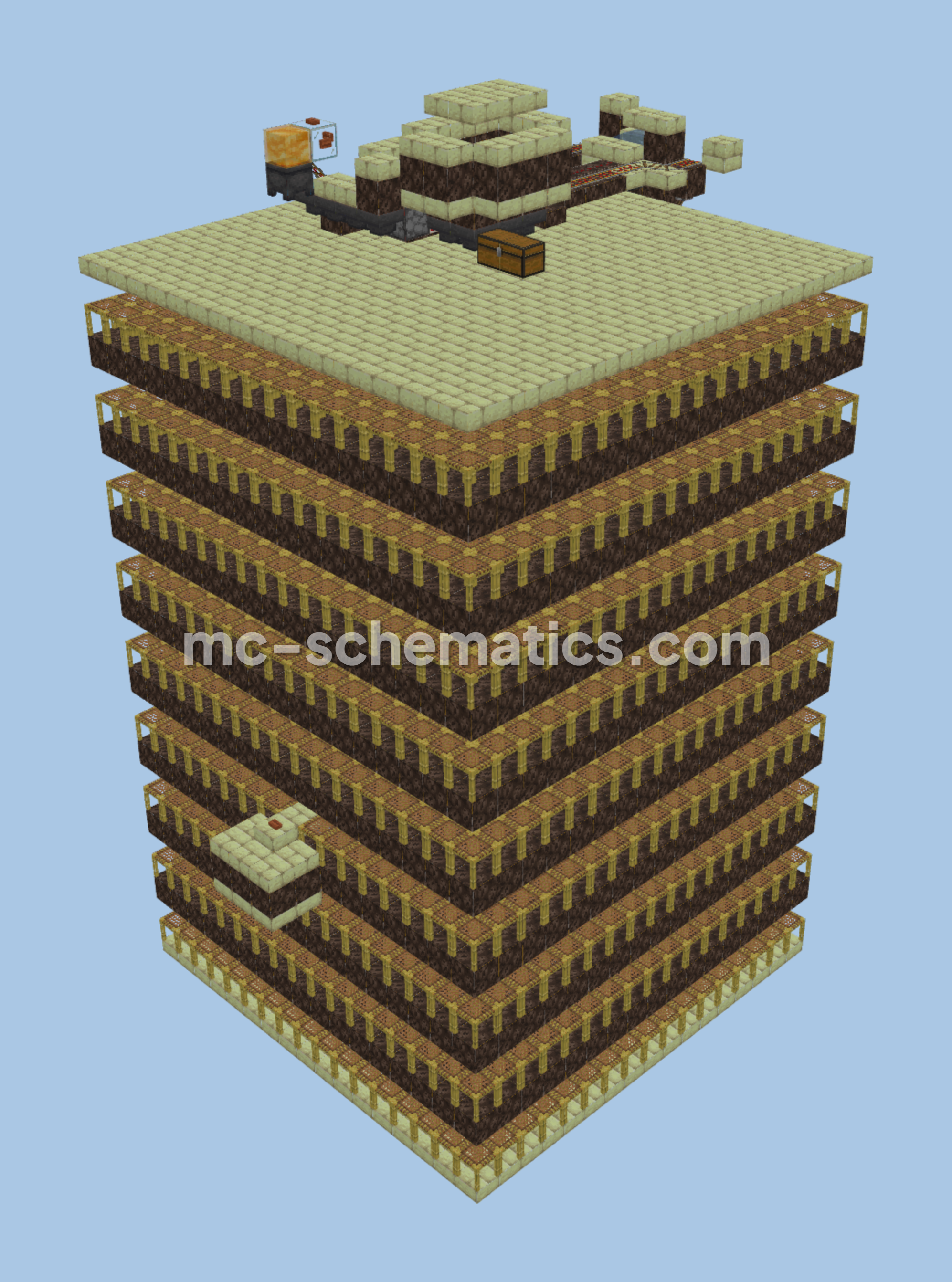 Efficient Shulker Farm Minecraft schematic preview