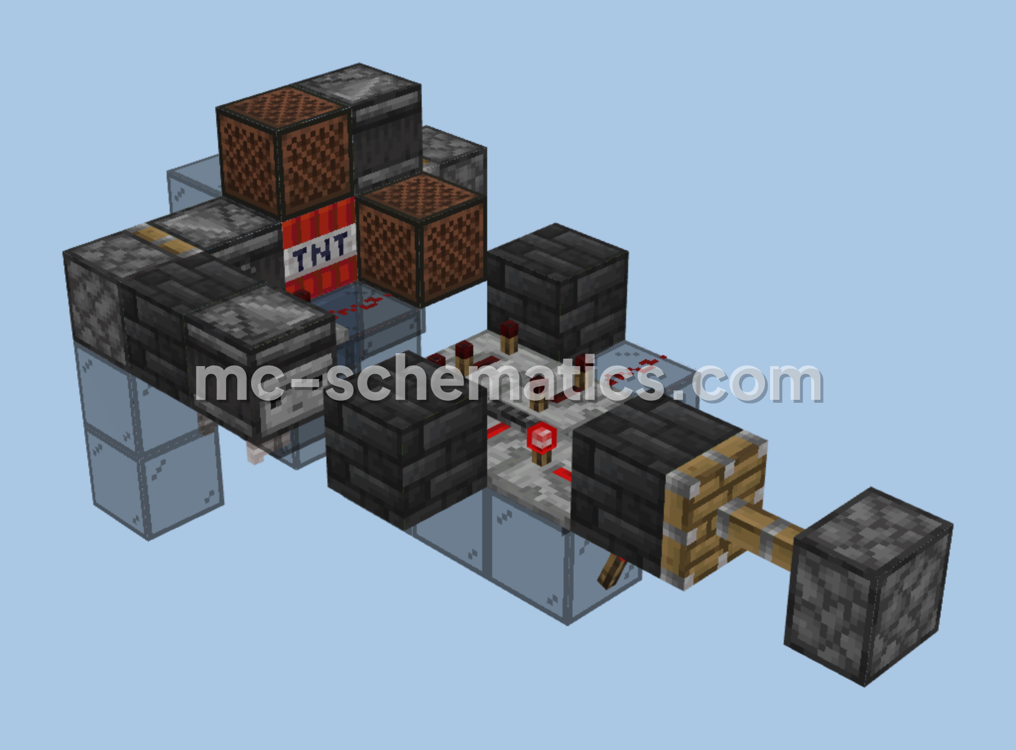 Efficient Slimeless Tnt Duplicator Minecraft schematic preview