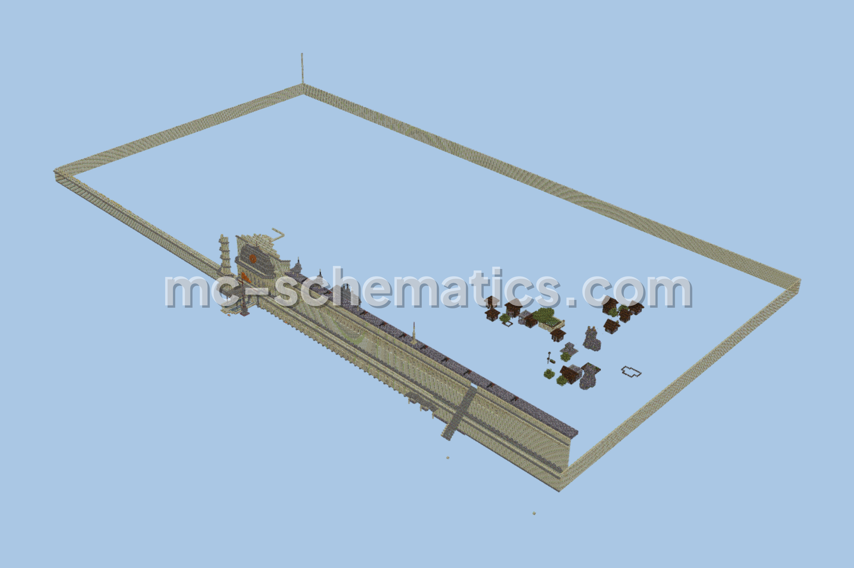 Ekling Sadan Royal Palace Structure Minecraft schematic preview