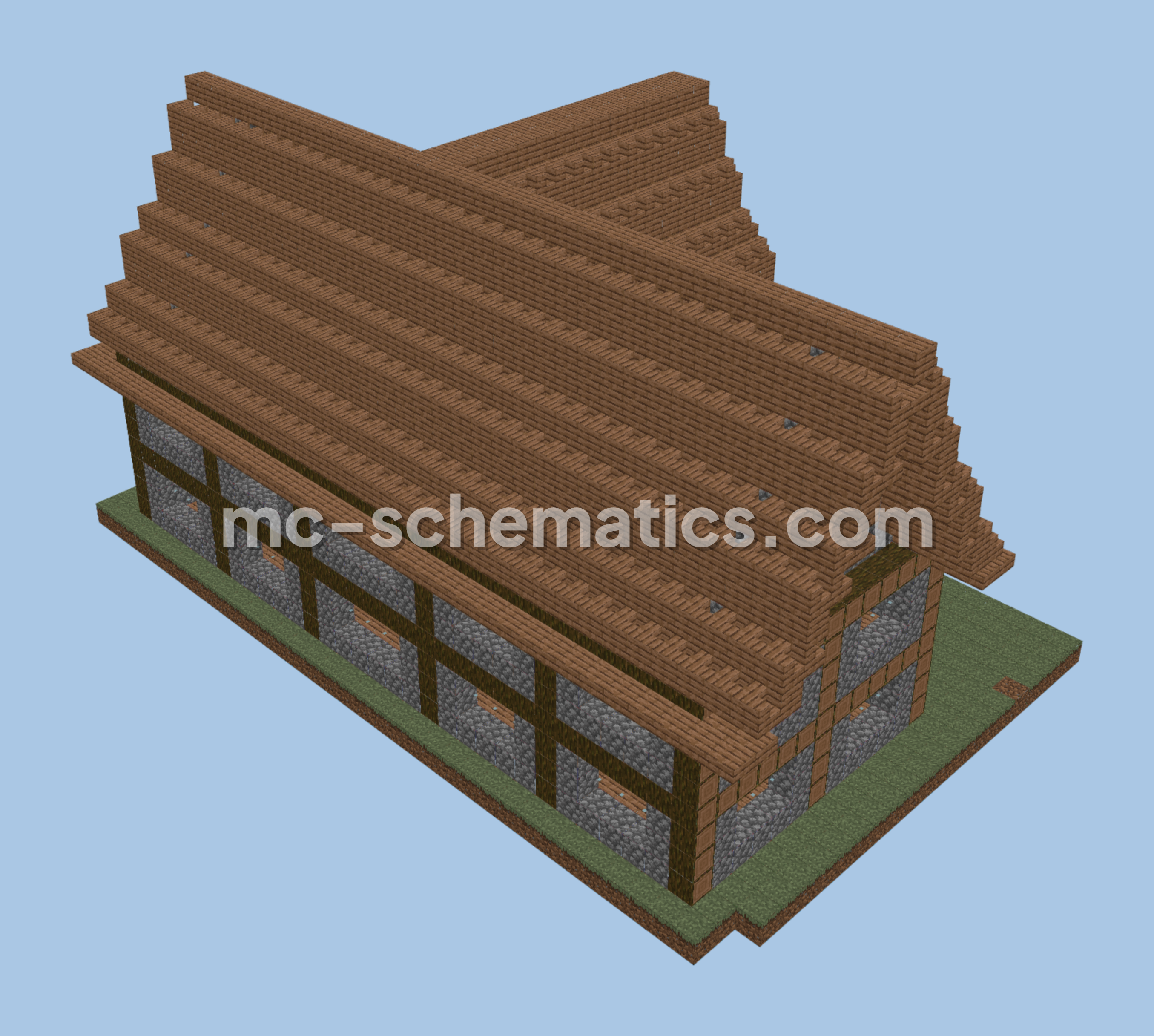 Elegant Mansion House Minecraft schematic preview