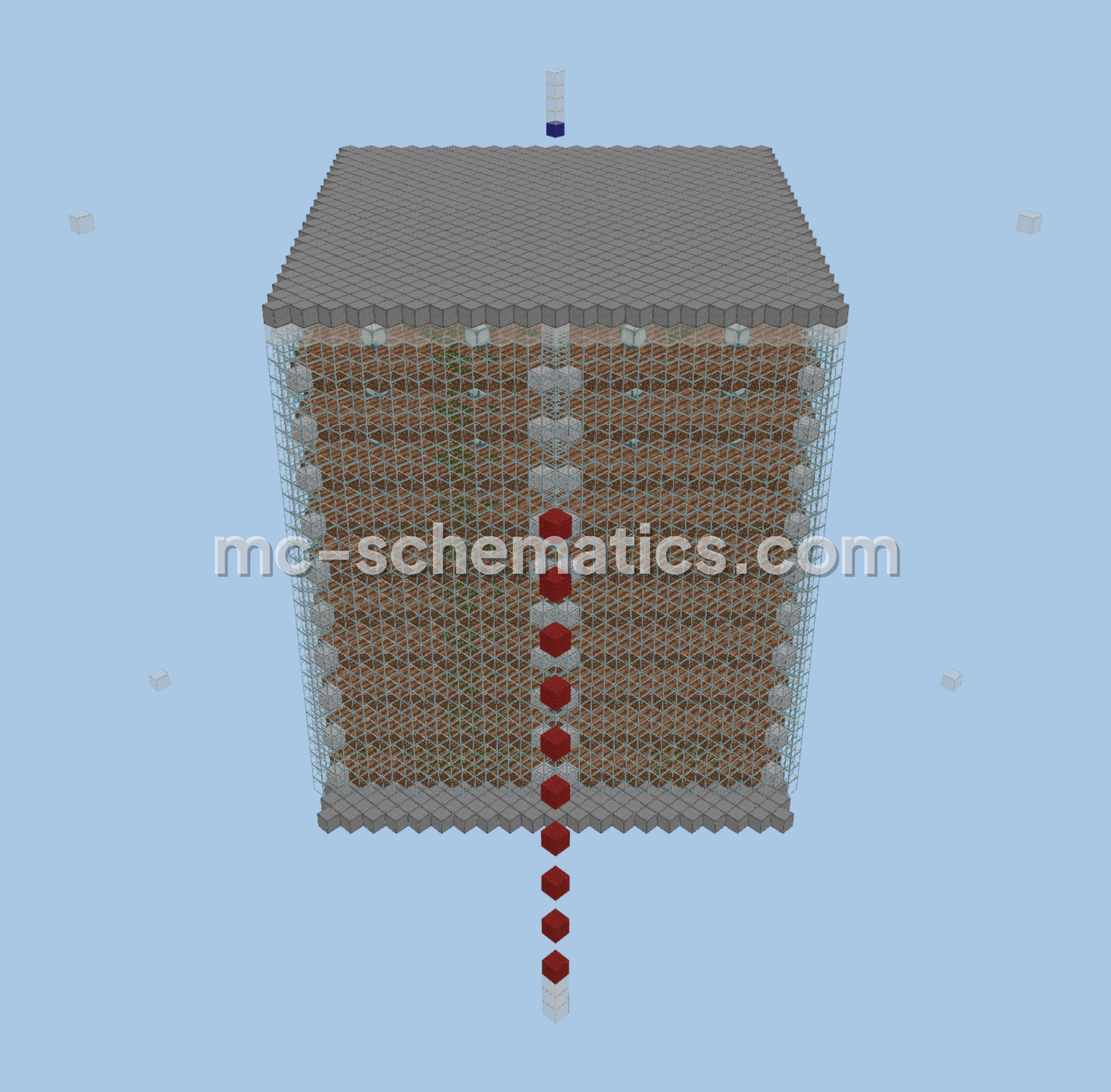 Eleven Story Automated Farm Minecraft schematic preview