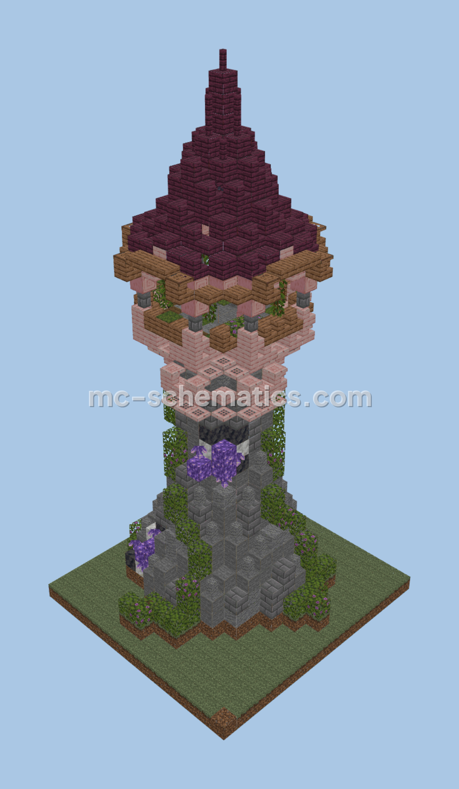 Enchanted Fantasy Tower Minecraft schematic