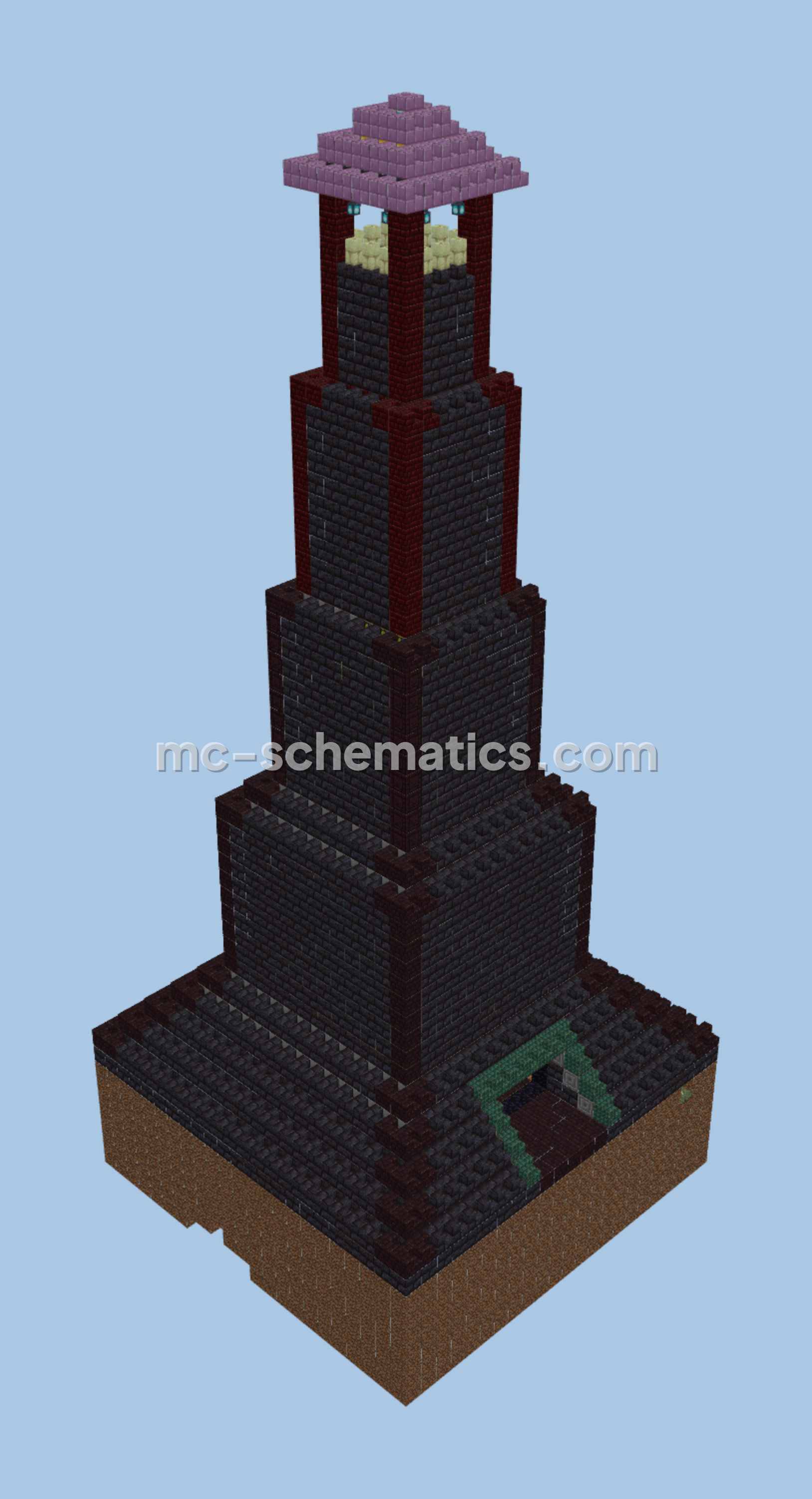 Enchanted Wizard Apprentice Tower Minecraft schematic preview