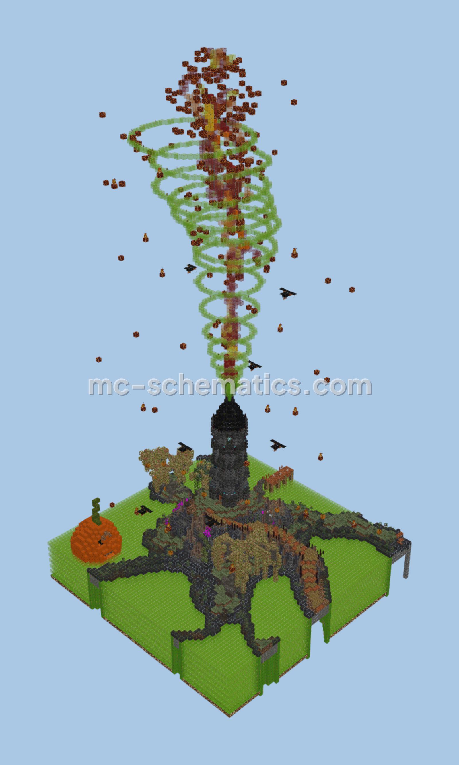 Magical Swamp Tower Minecraft schematic preview