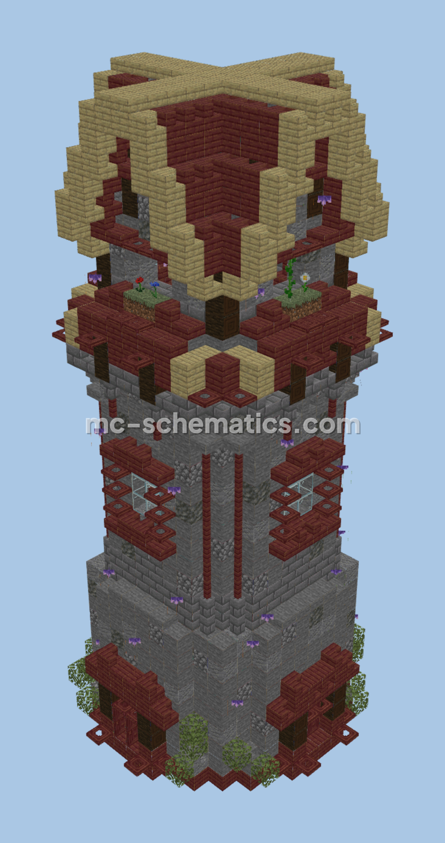 Enchanted Wizard Tower Minecraft schematic preview
