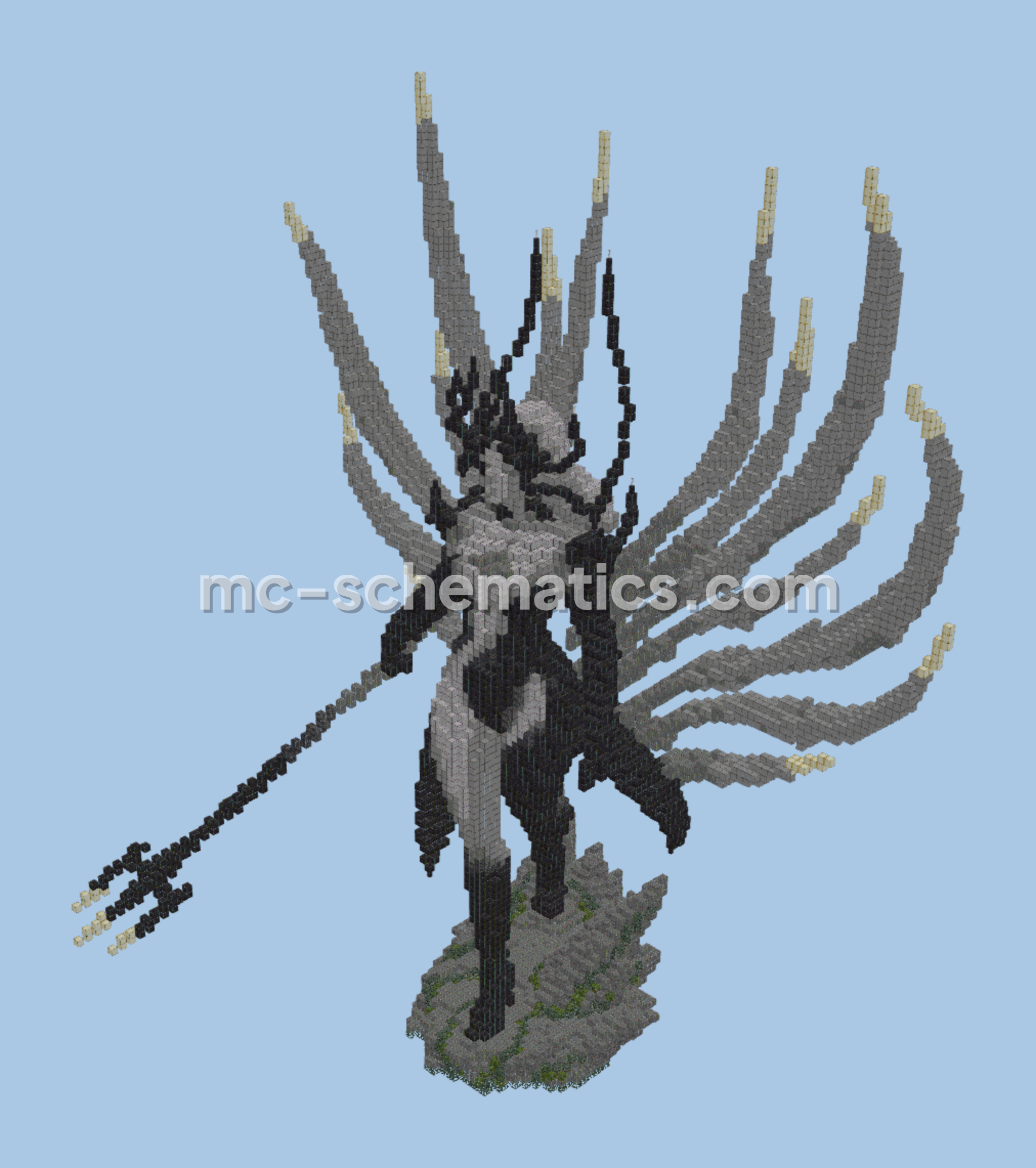 Enchanting Queen Sculpture Minecraft schematic preview