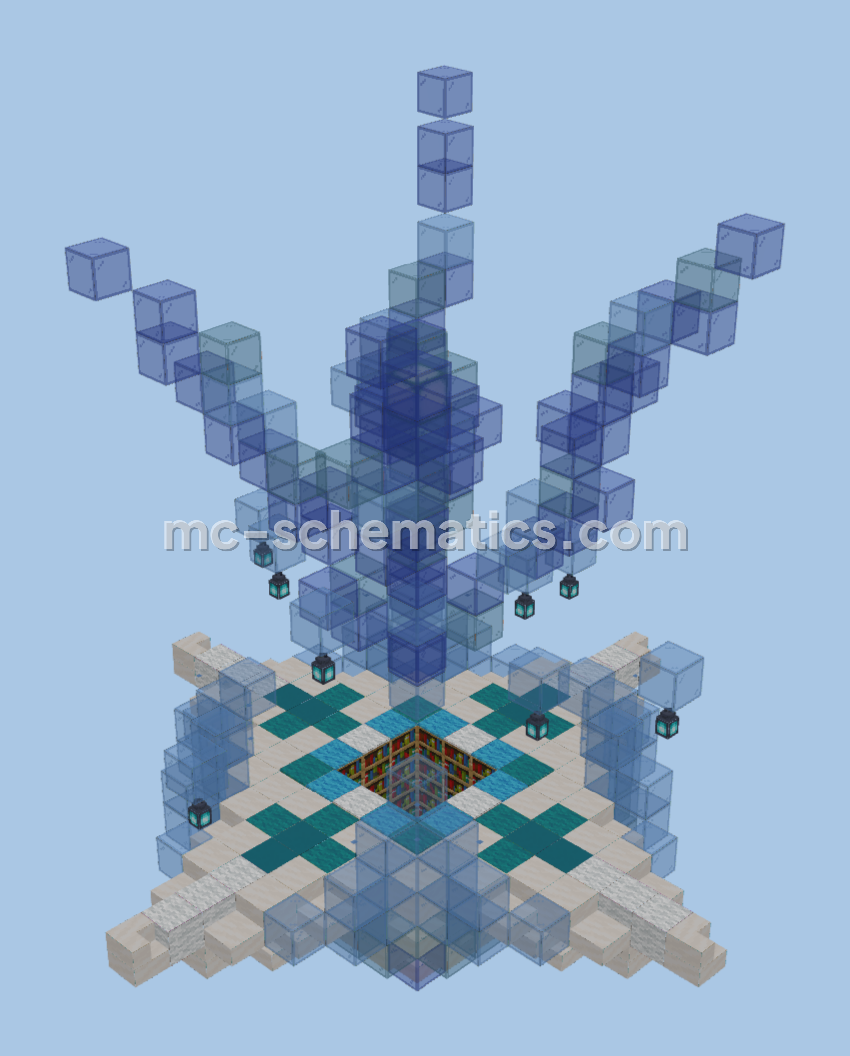Enchanting Table Underwater Decoration Minecraft schematic preview