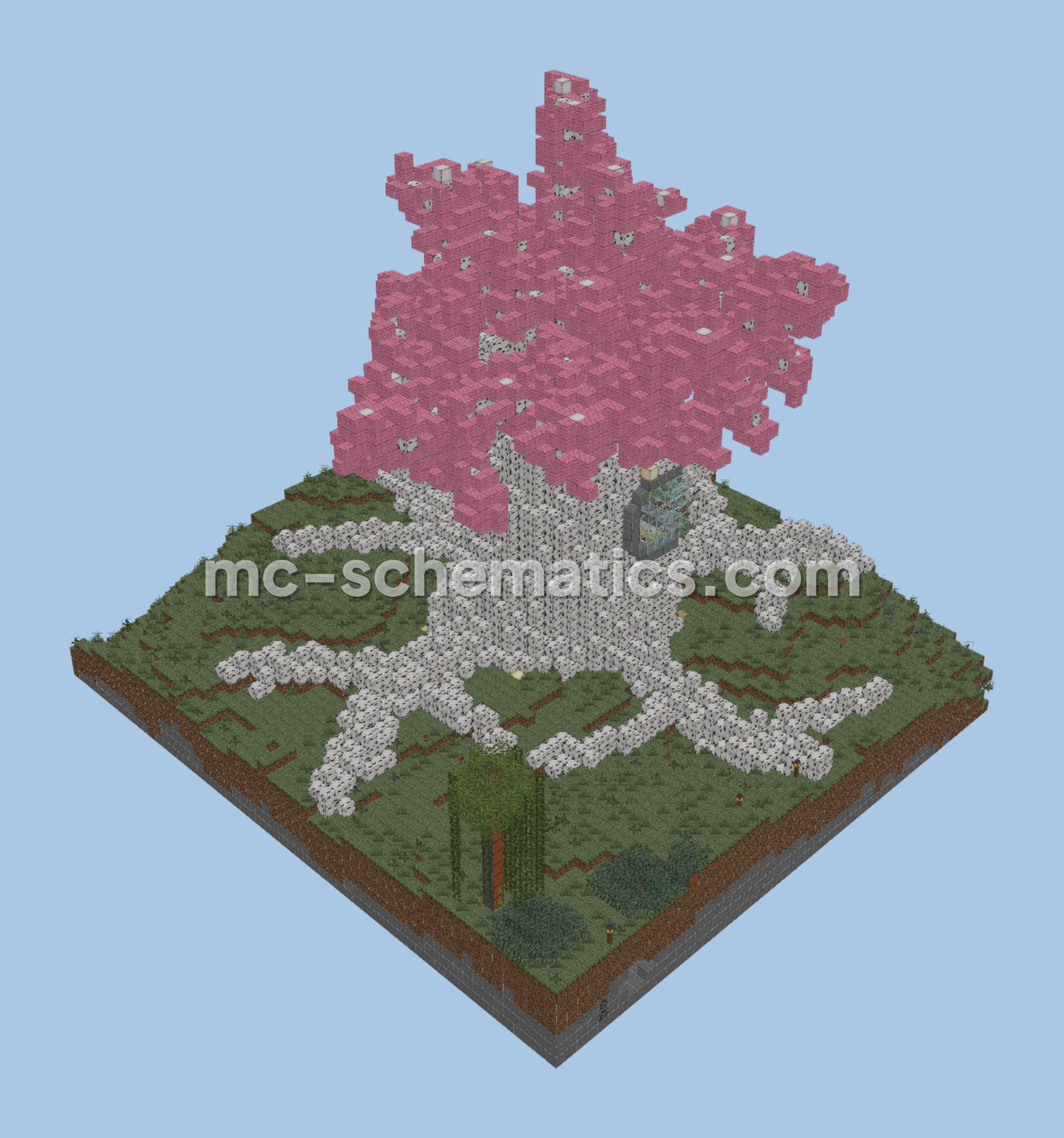 Enchanting Treehouse Retreat Minecraft schematic preview