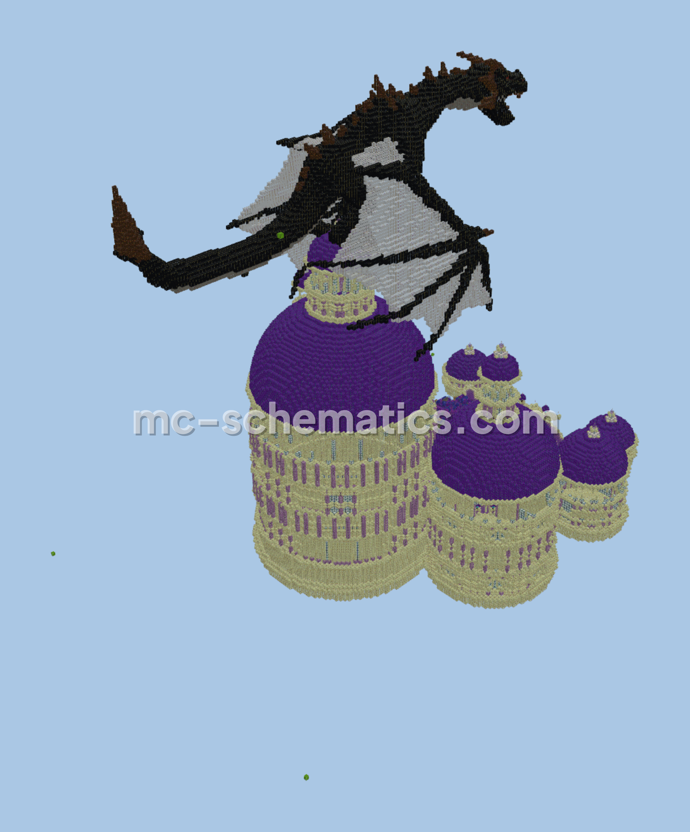 End Dragon Palace Build Minecraft schematic preview