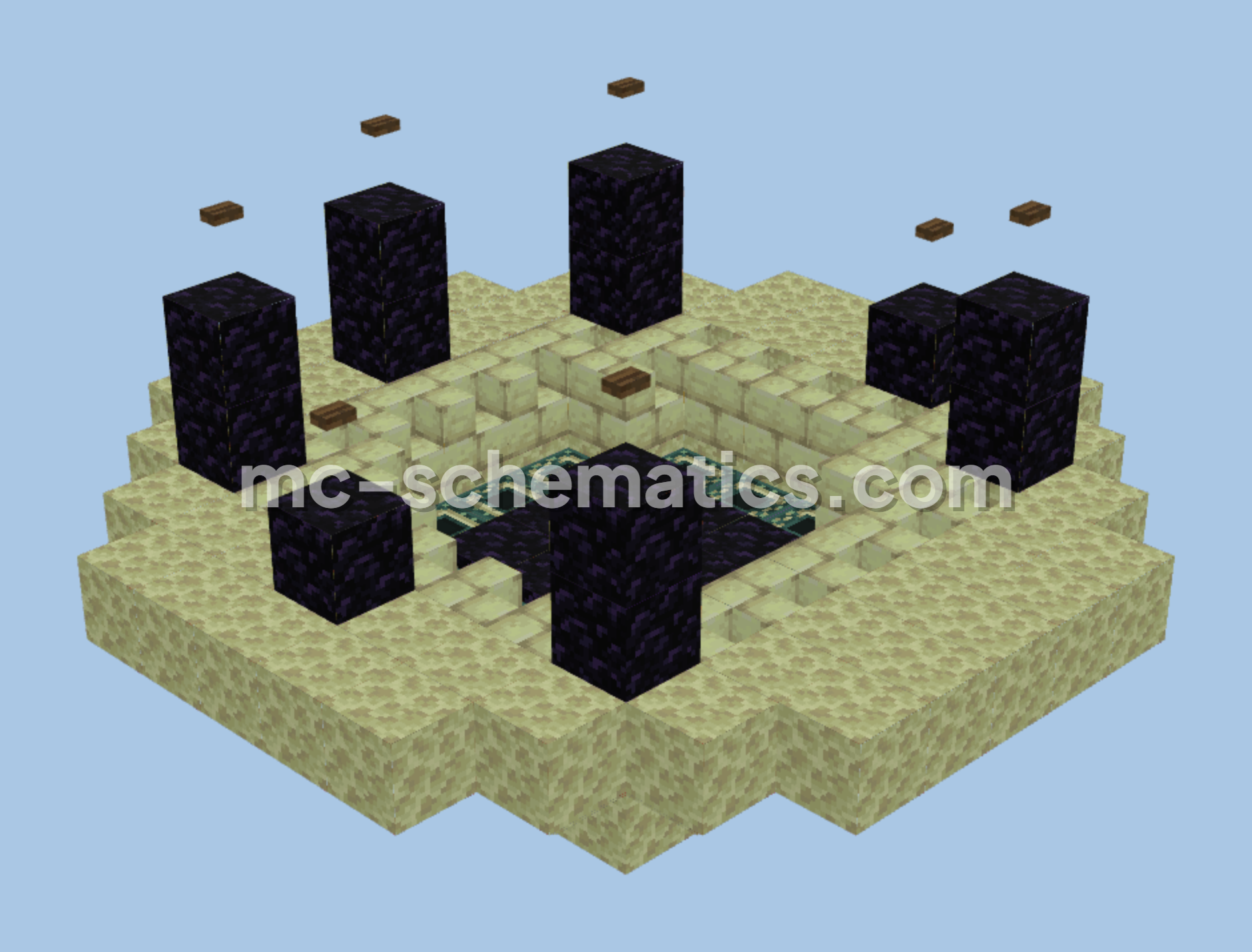 End Portal Design 2 Minecraft schematic preview