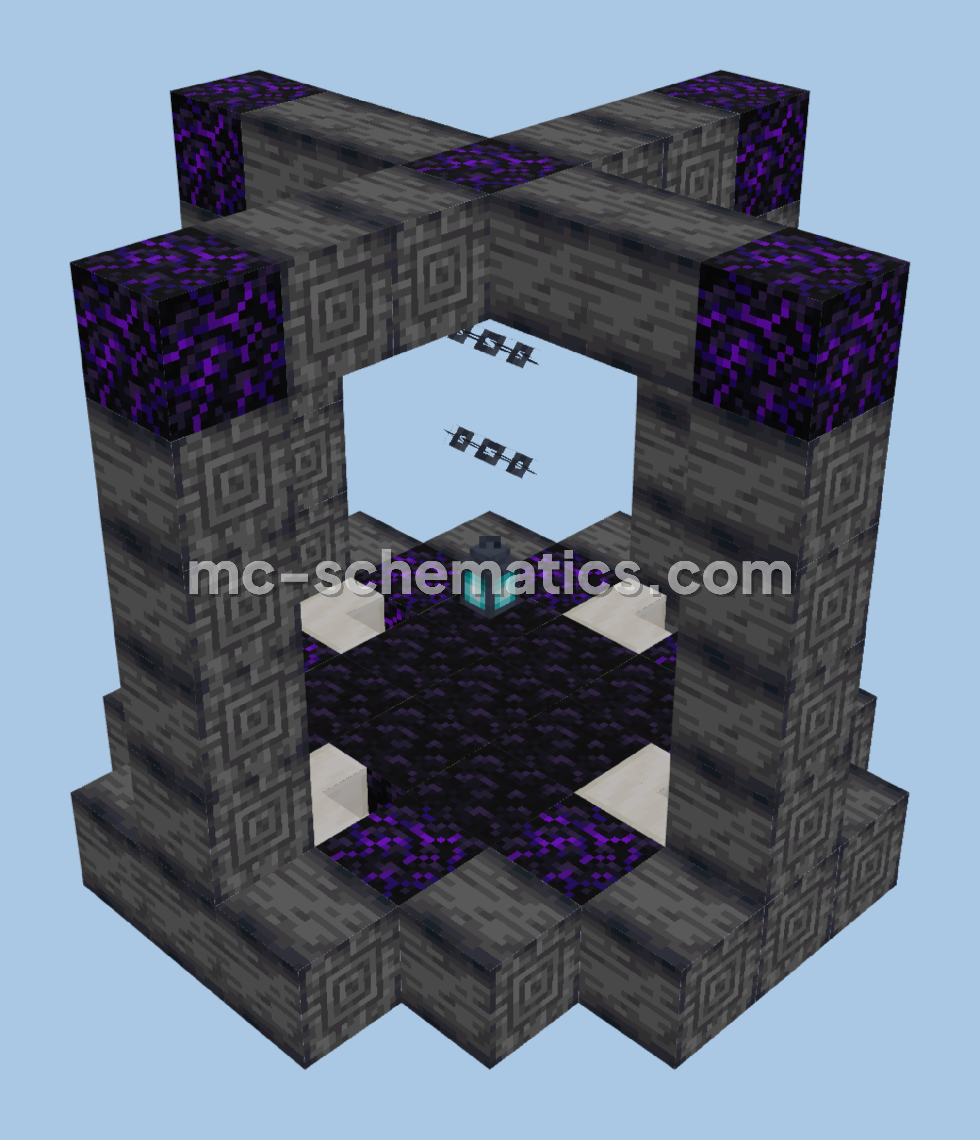 End Portal Design One Minecraft schematic preview