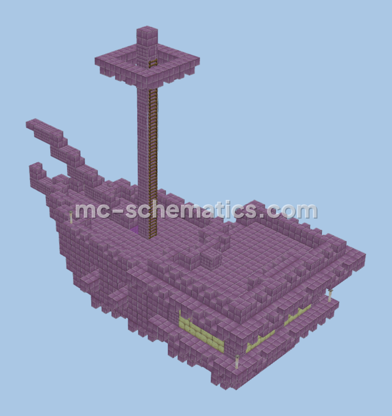 End Ship Replica Minecraft schematic preview