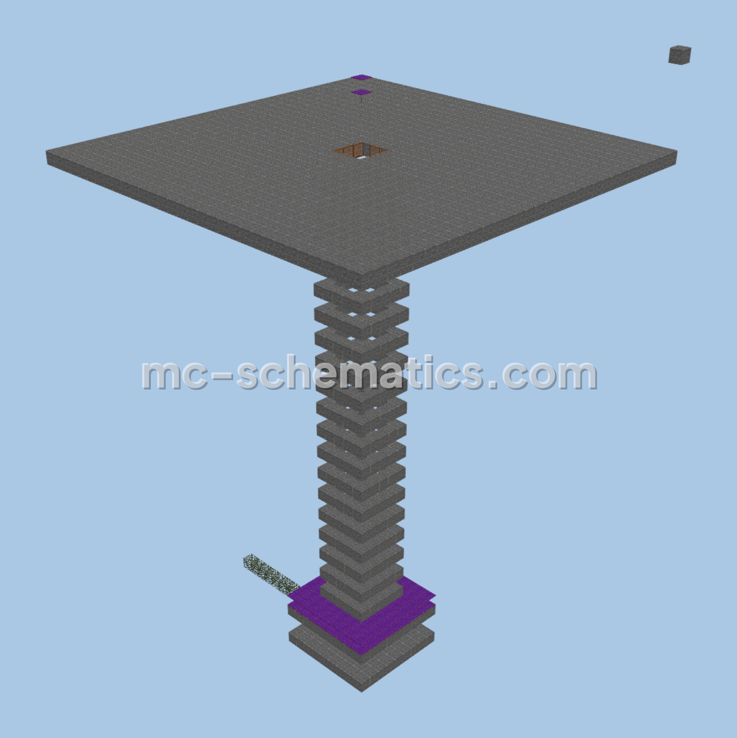 Enderman Farm for Fast XP Minecraft schematic preview