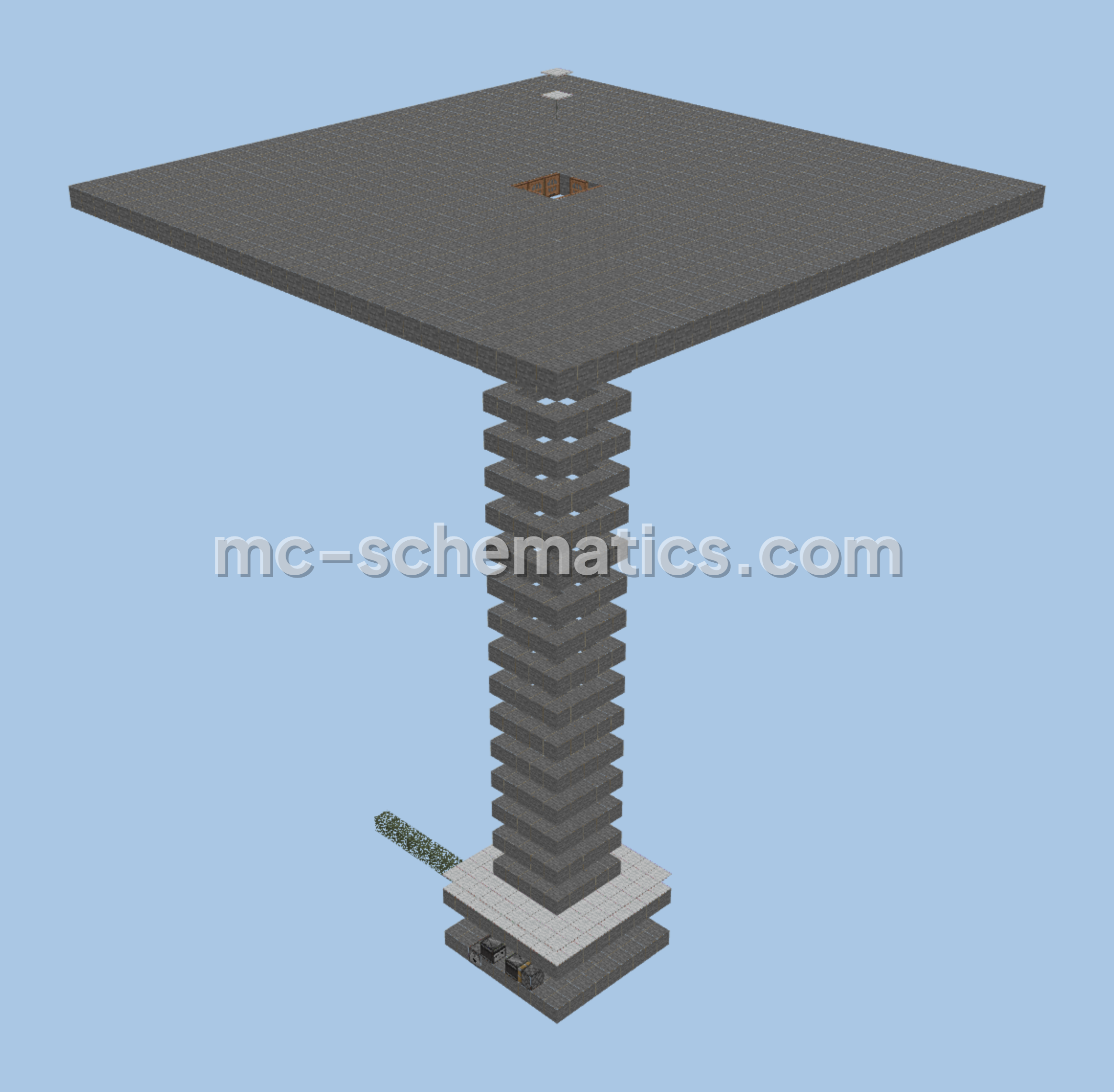 Enderman XP and Pearl Farm Minecraft schematic preview