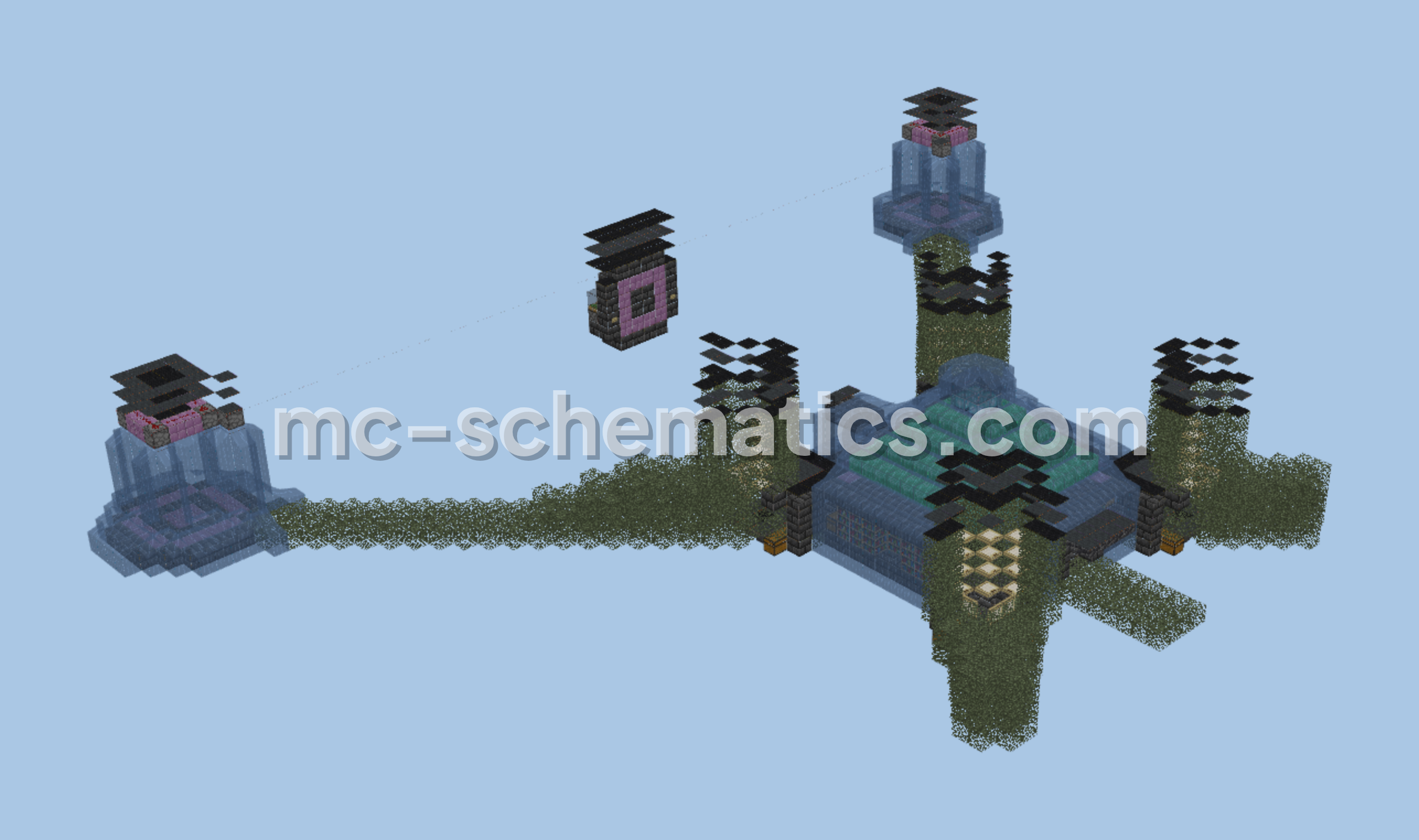 Enderman XP Farm Design Minecraft schematic preview