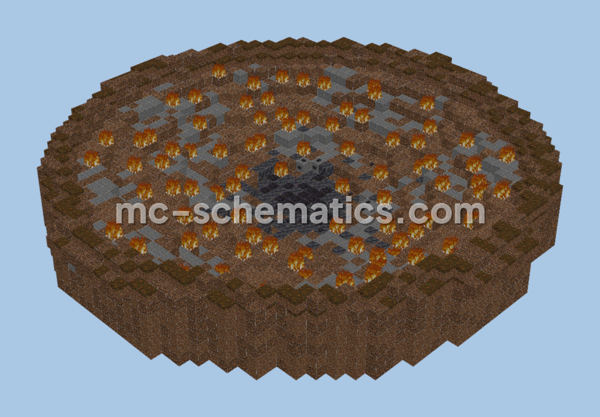 Epic Crater Minecraft schematic preview