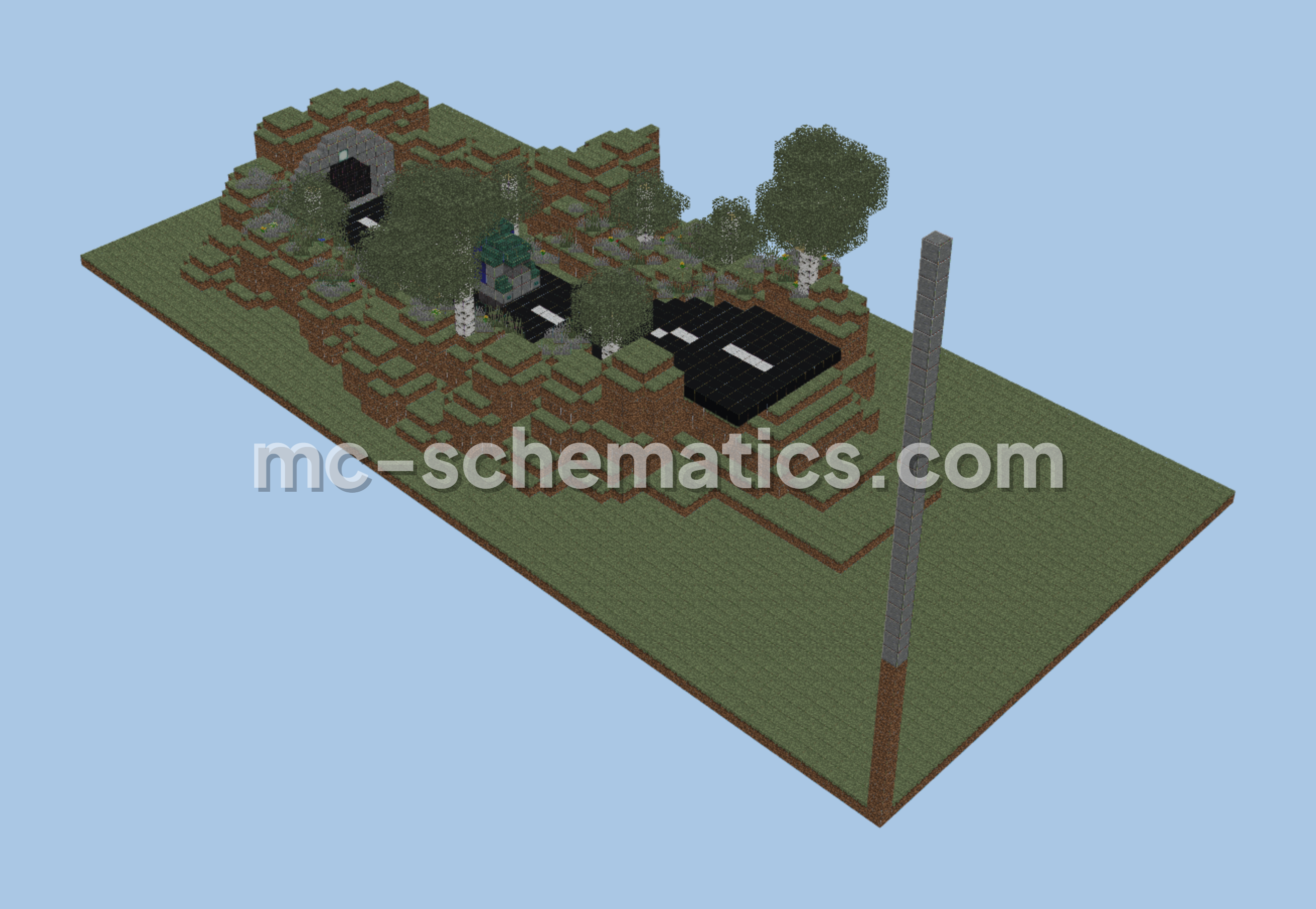 European Style Prison Bus Minecraft schematic preview