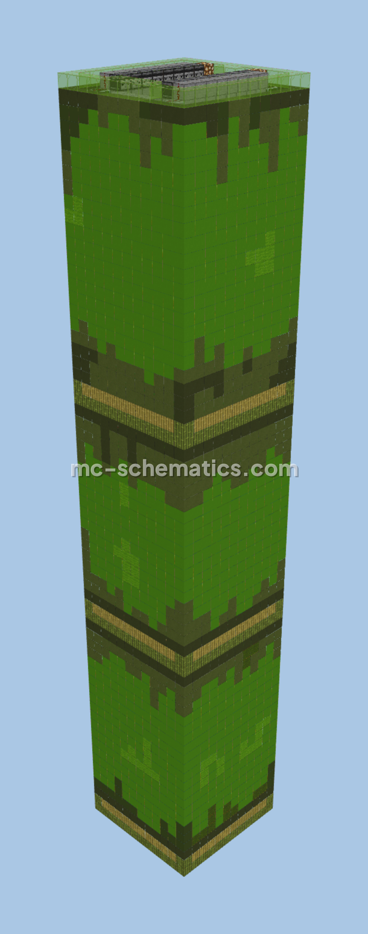 Expandable Bamboo Farm With Giant Decoration Minecraft schematic