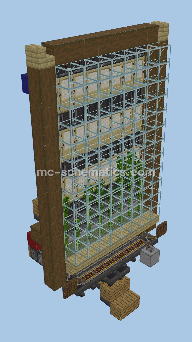 Expandable Bamboo Farm Minecraft schematic