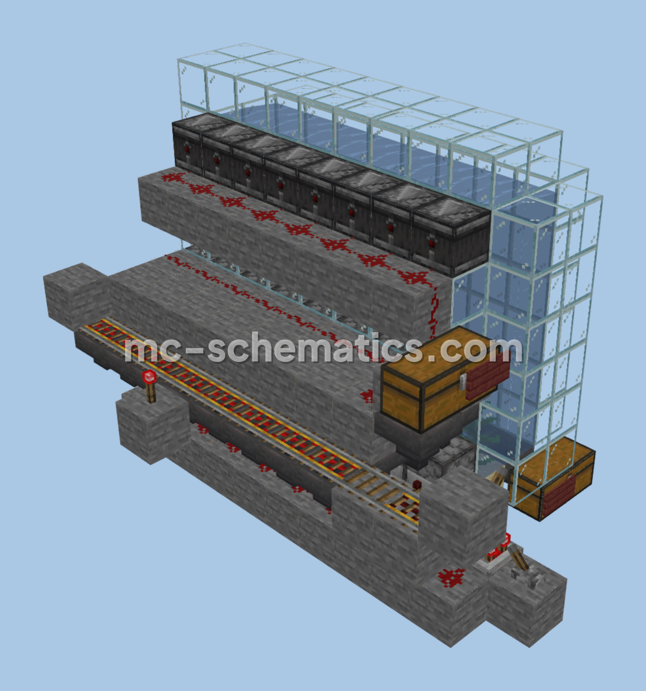 Expanded Kelp Farm Minecraft schematic preview