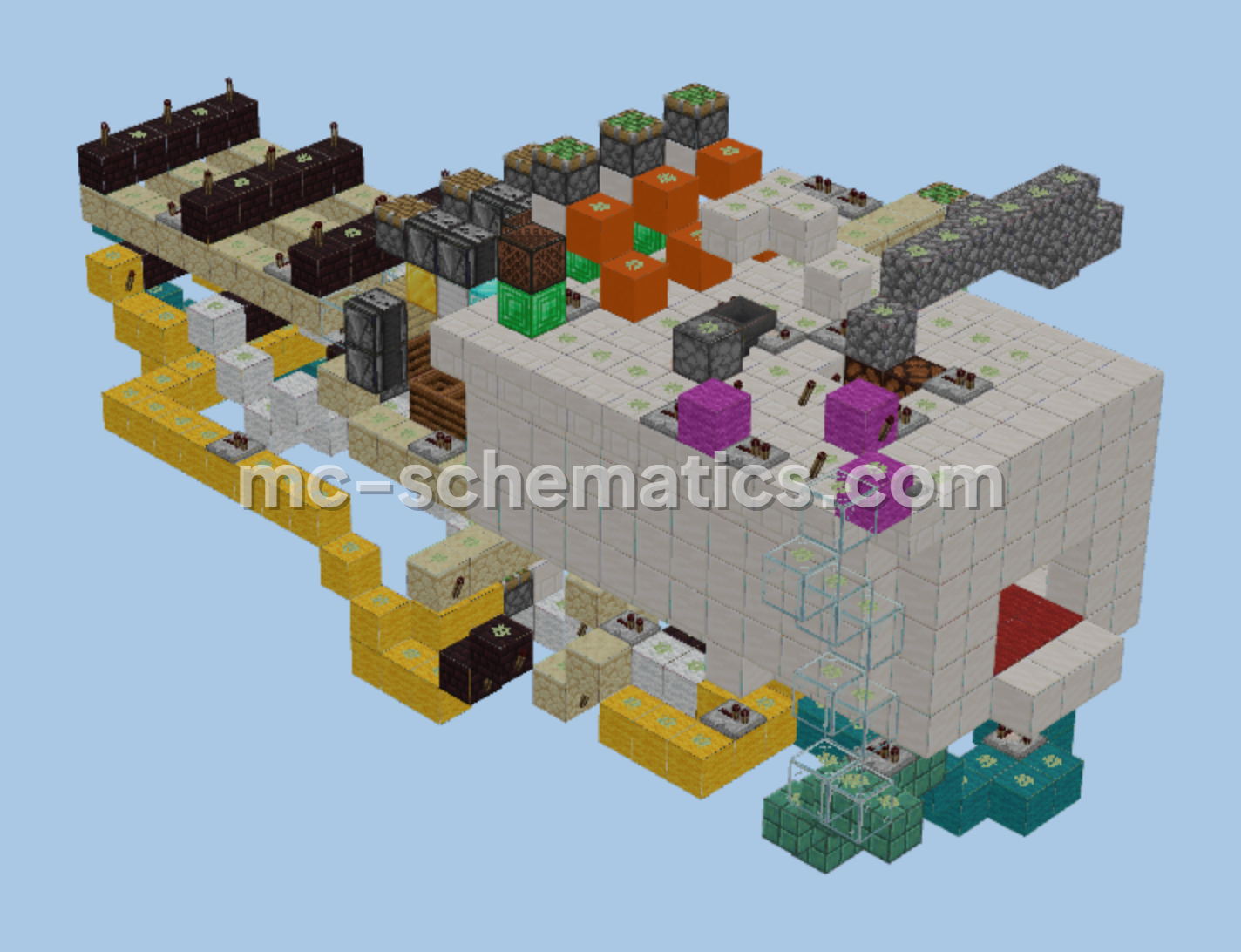 Extendable Slot Machine Minecraft schematic preview