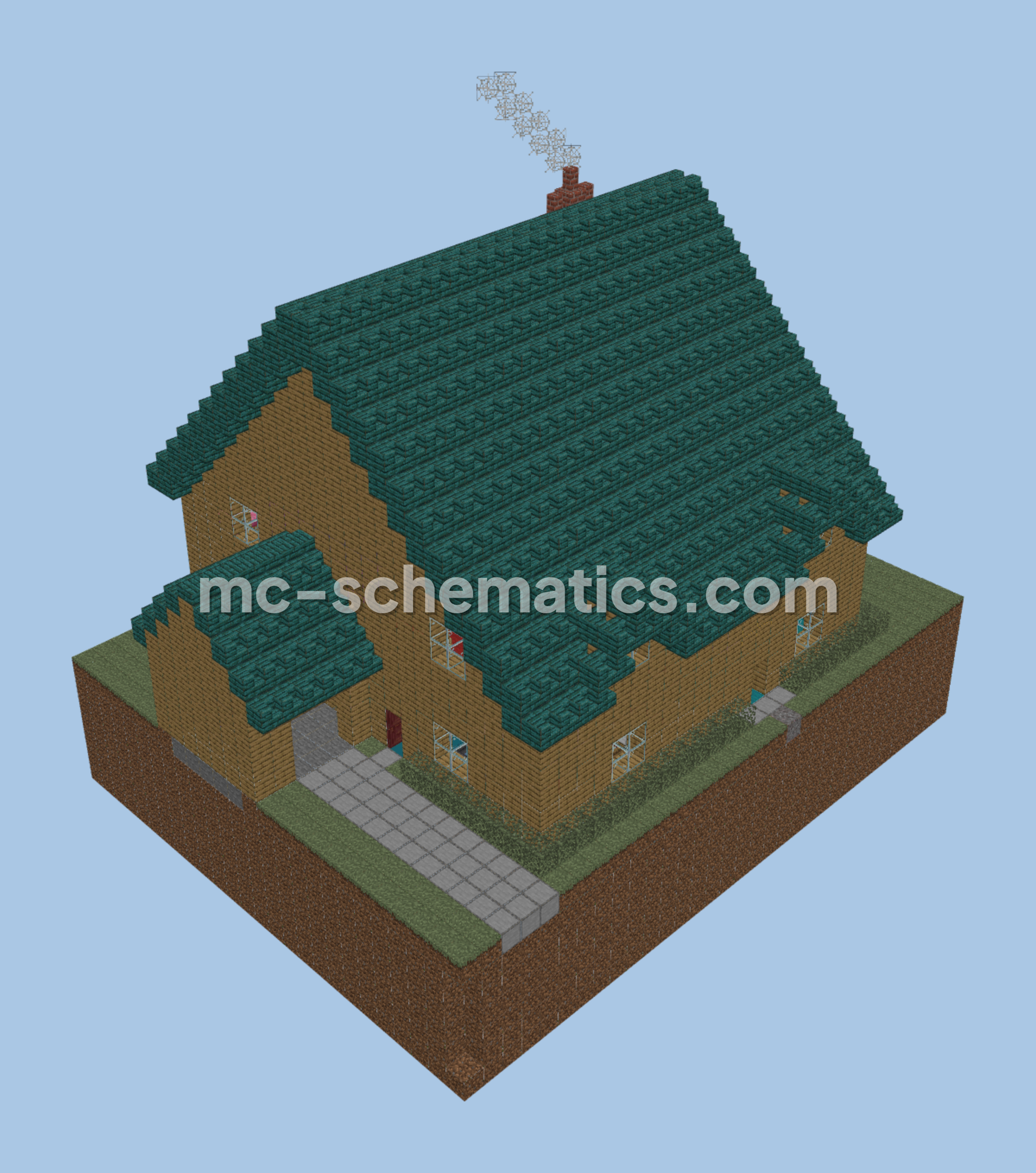 Family Guy Cartoon House Minecraft schematic preview