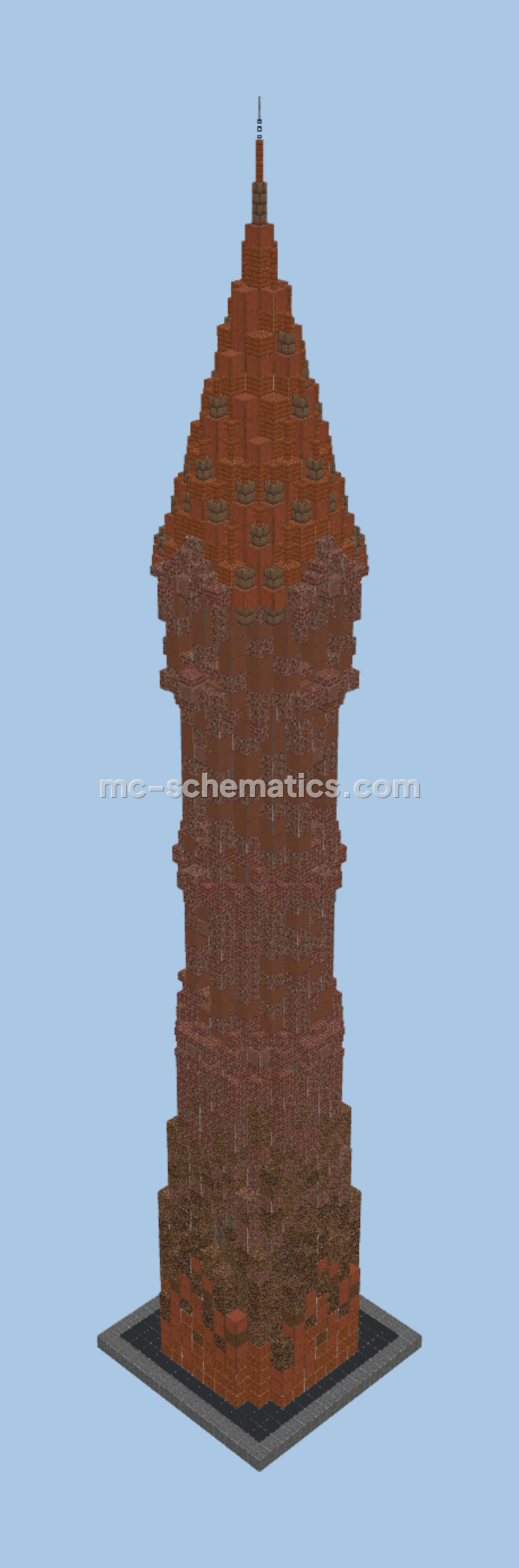Fantasy Granite Tower Minecraft schematic preview