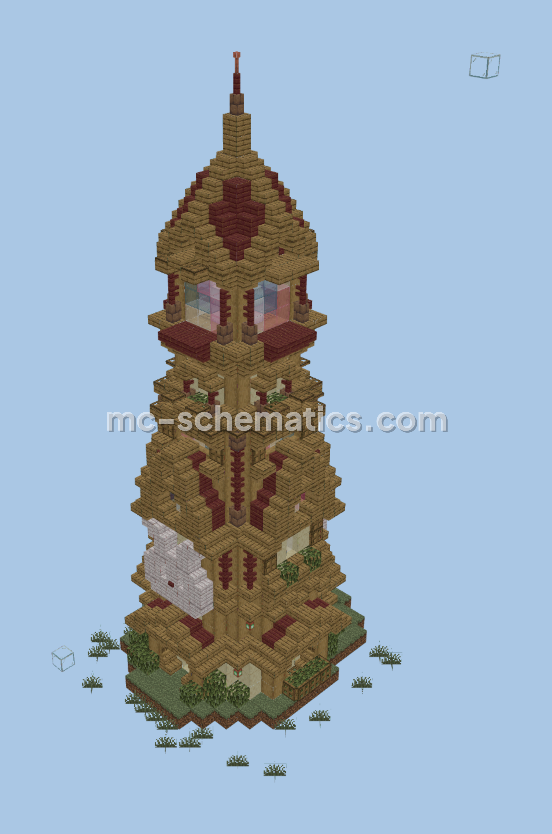 Fantasy Rabbit Lighthouse Minecraft schematic preview