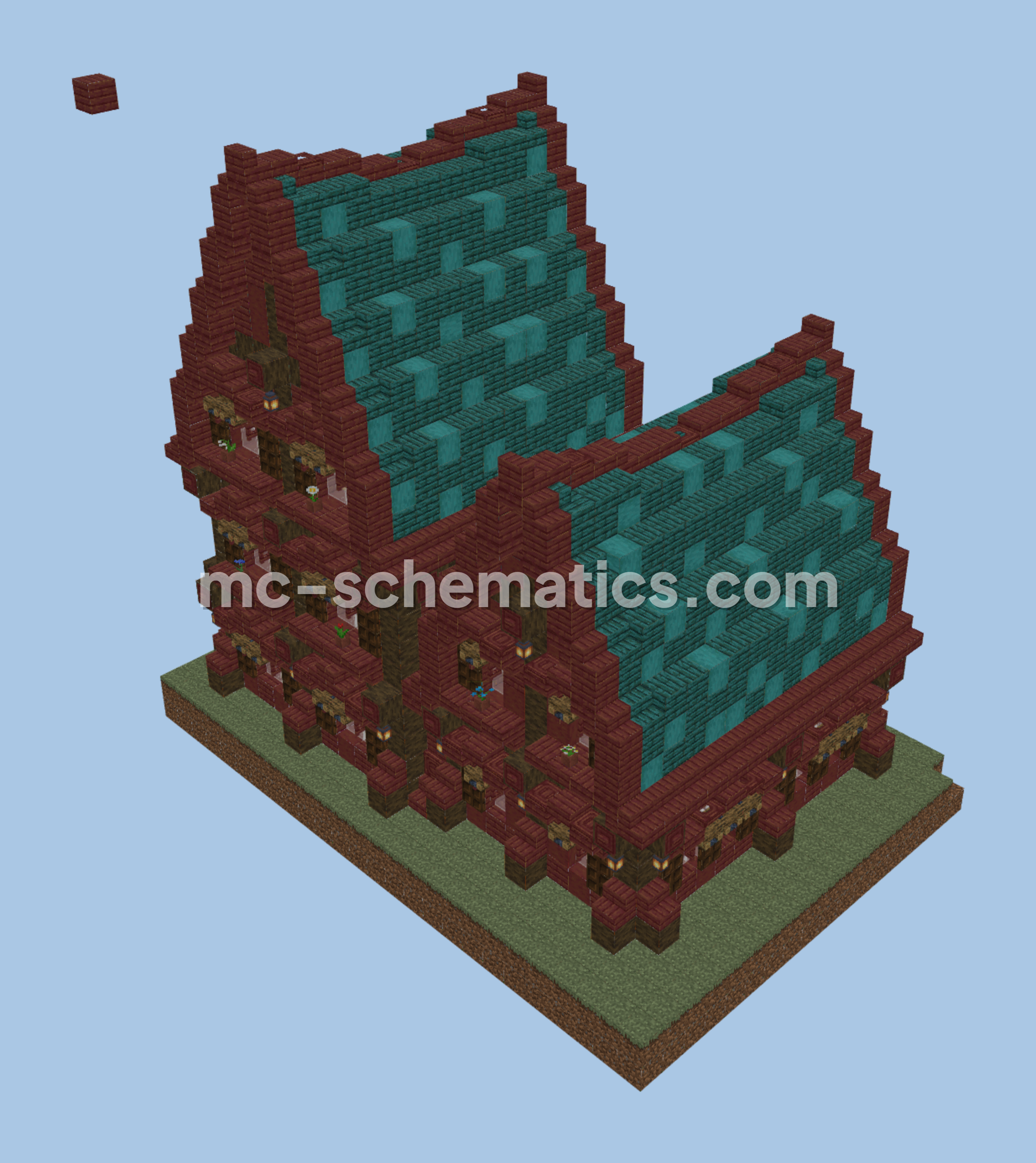 Fantasy Tavern Build Minecraft schematic preview