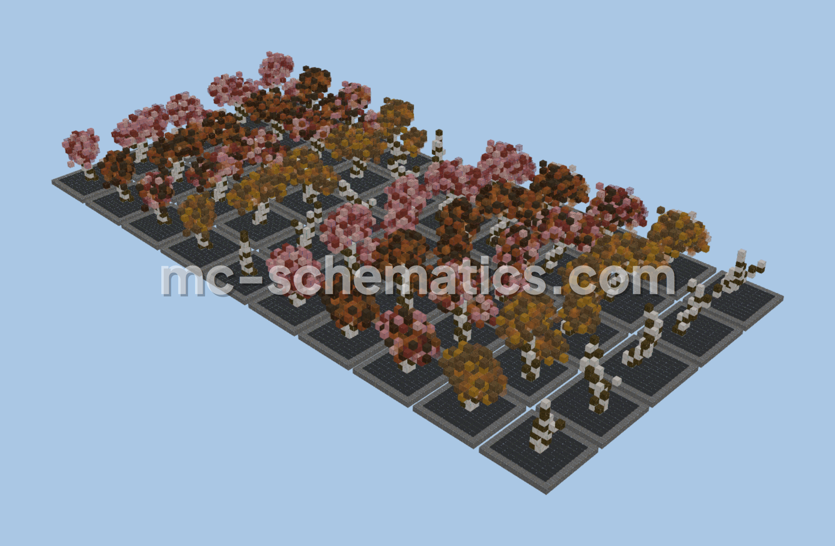 Fantasy Tree Pack for Minecraft Minecraft schematic preview