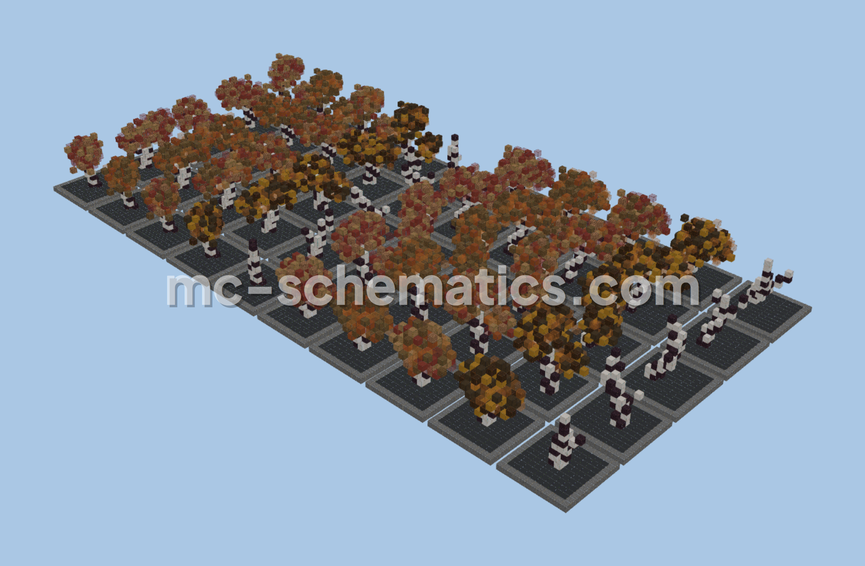 Fantasy Tree Pack Minecraft schematic preview