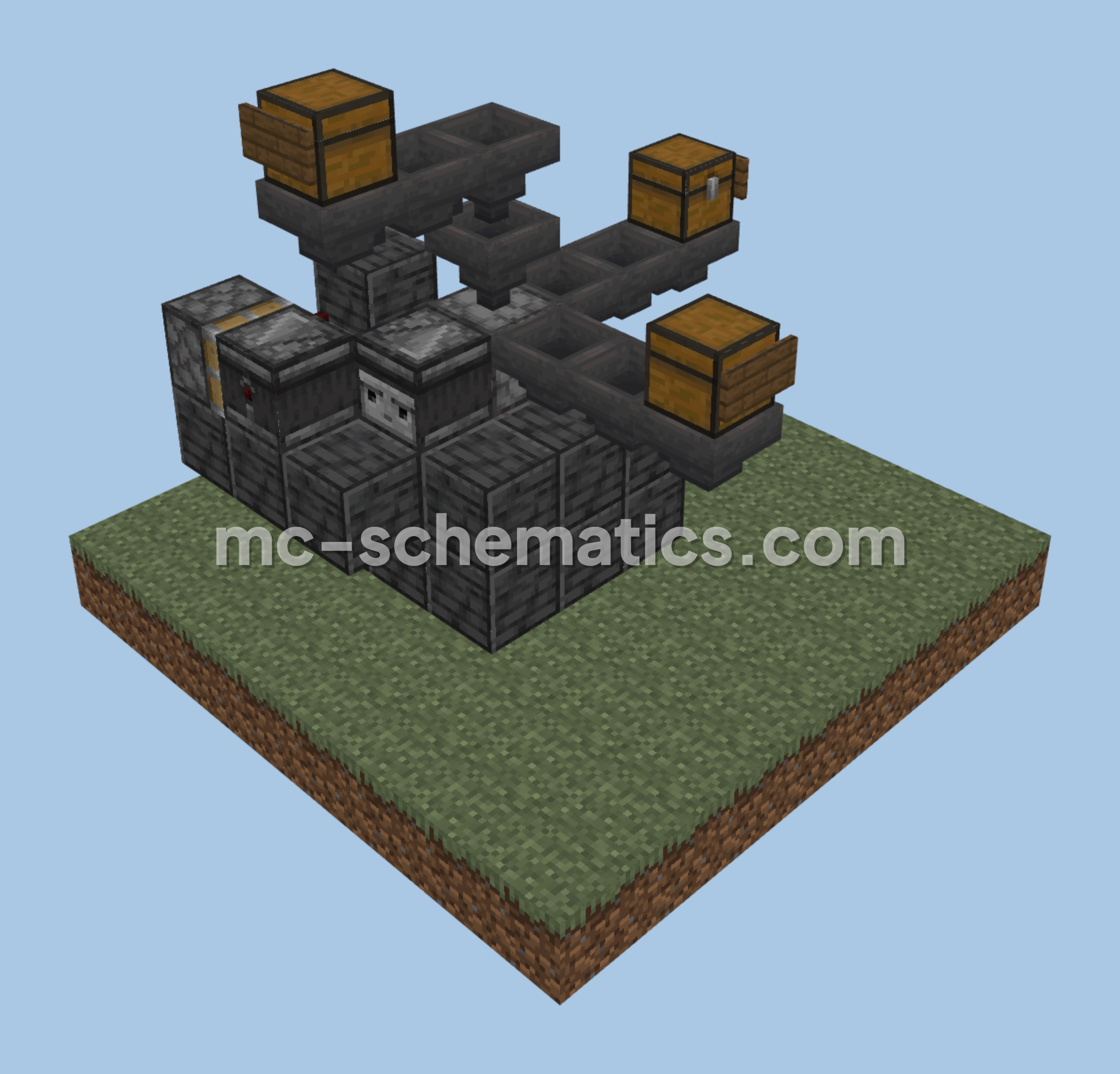 Farm Item Disposal Unit Minecraft schematic preview